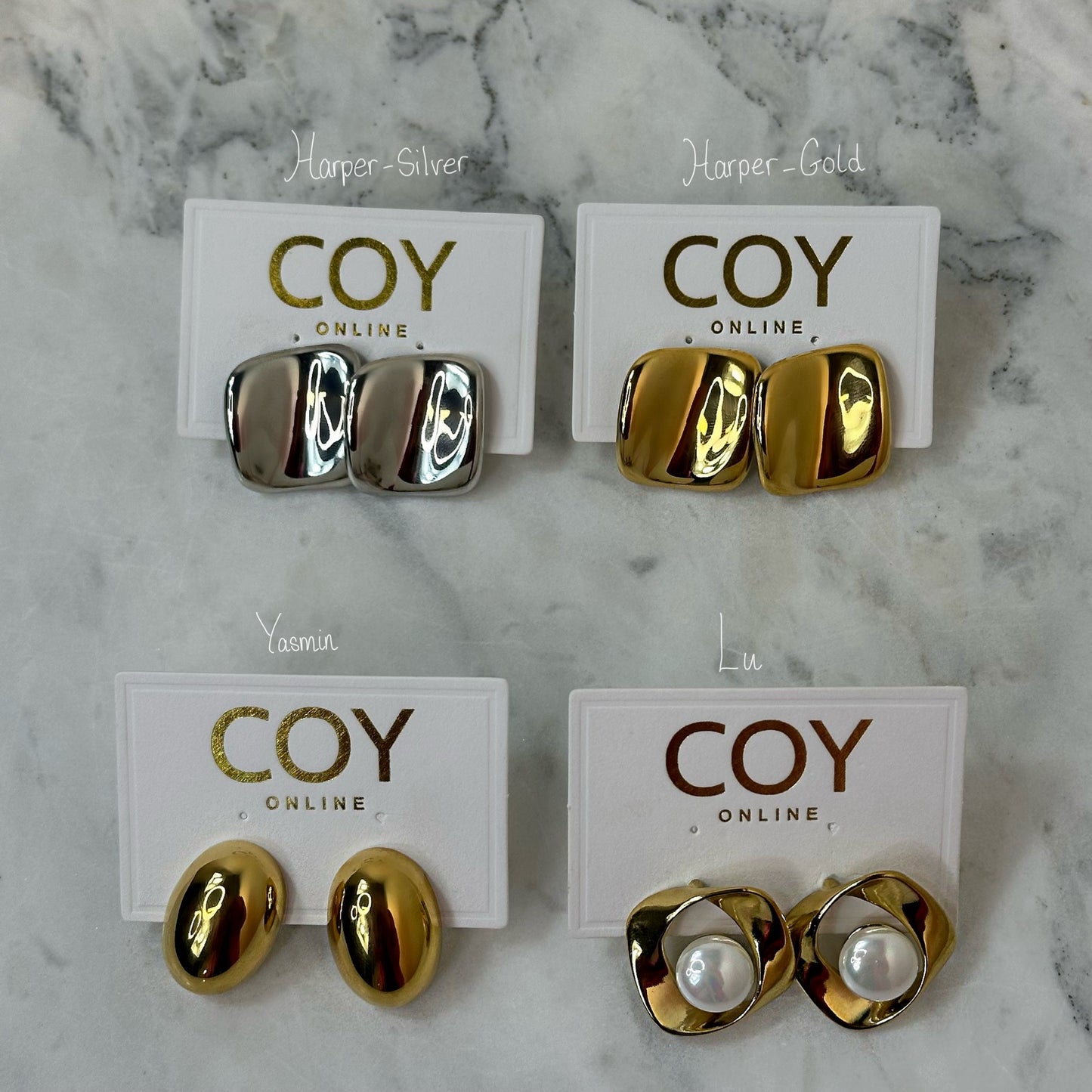 Harper-Gold Earrings