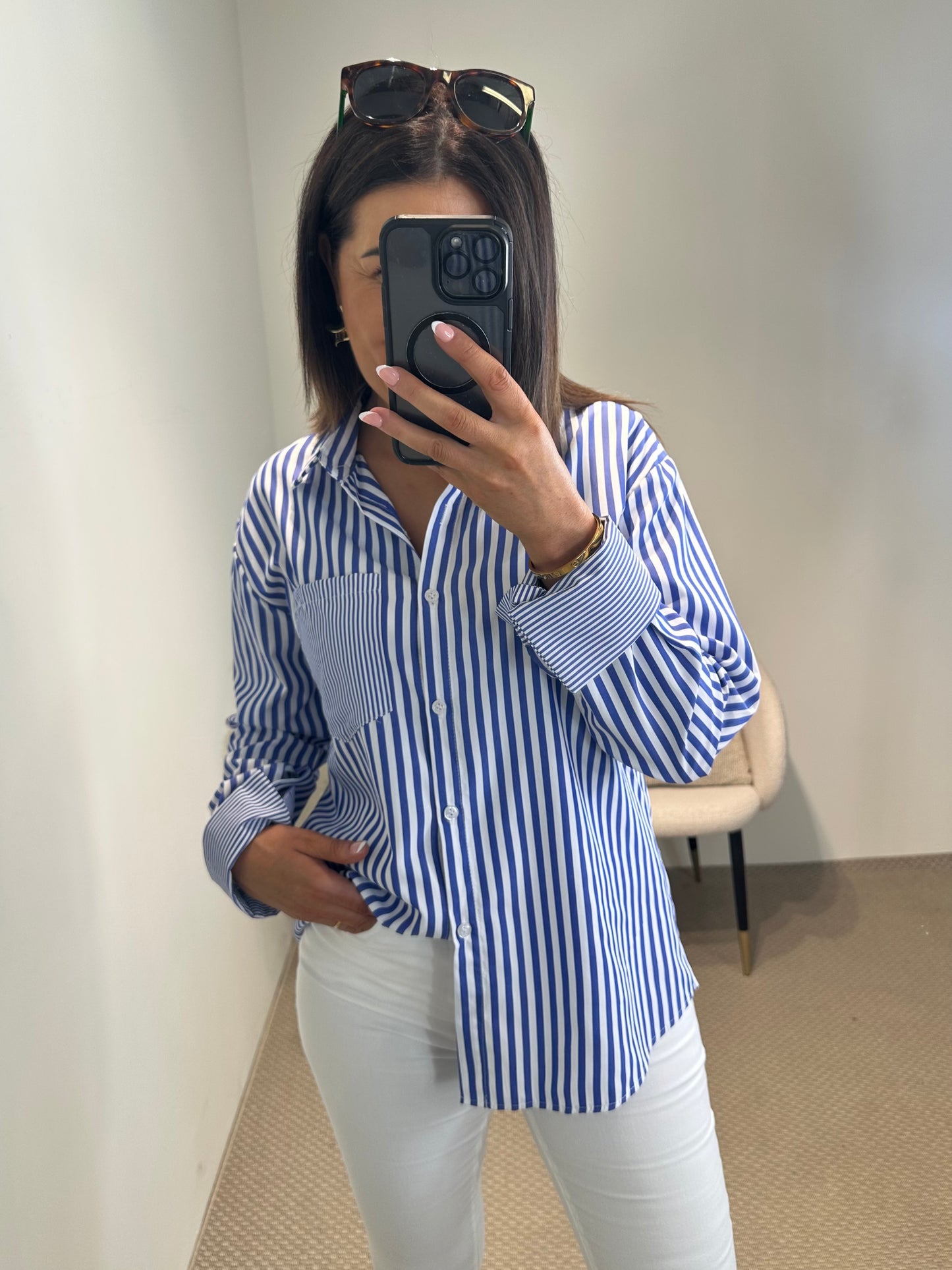 Blue Striped Shirt