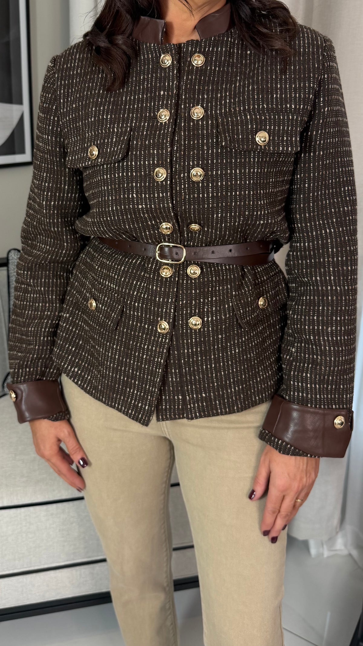 Brown Tweed Blazer