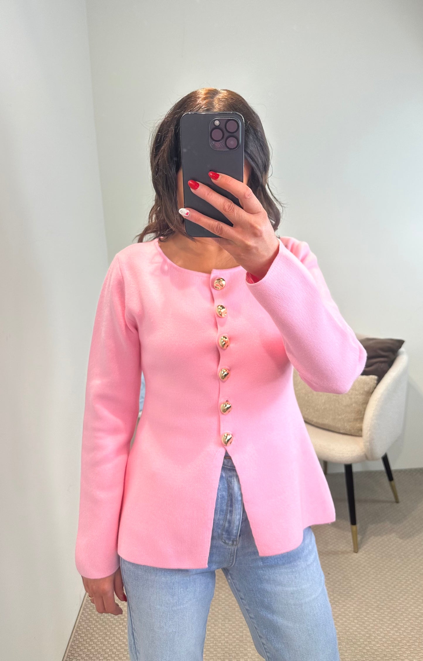 Baby Pink Cardigan