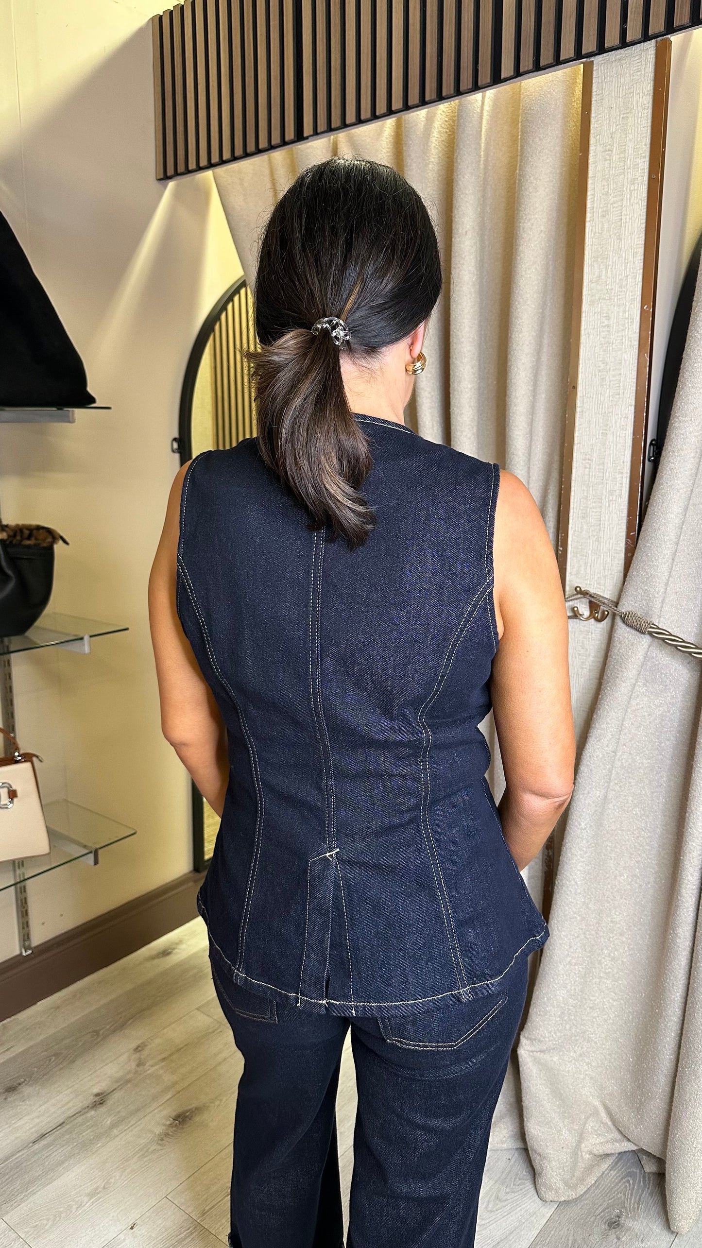 Dark Denim Waistcoat
