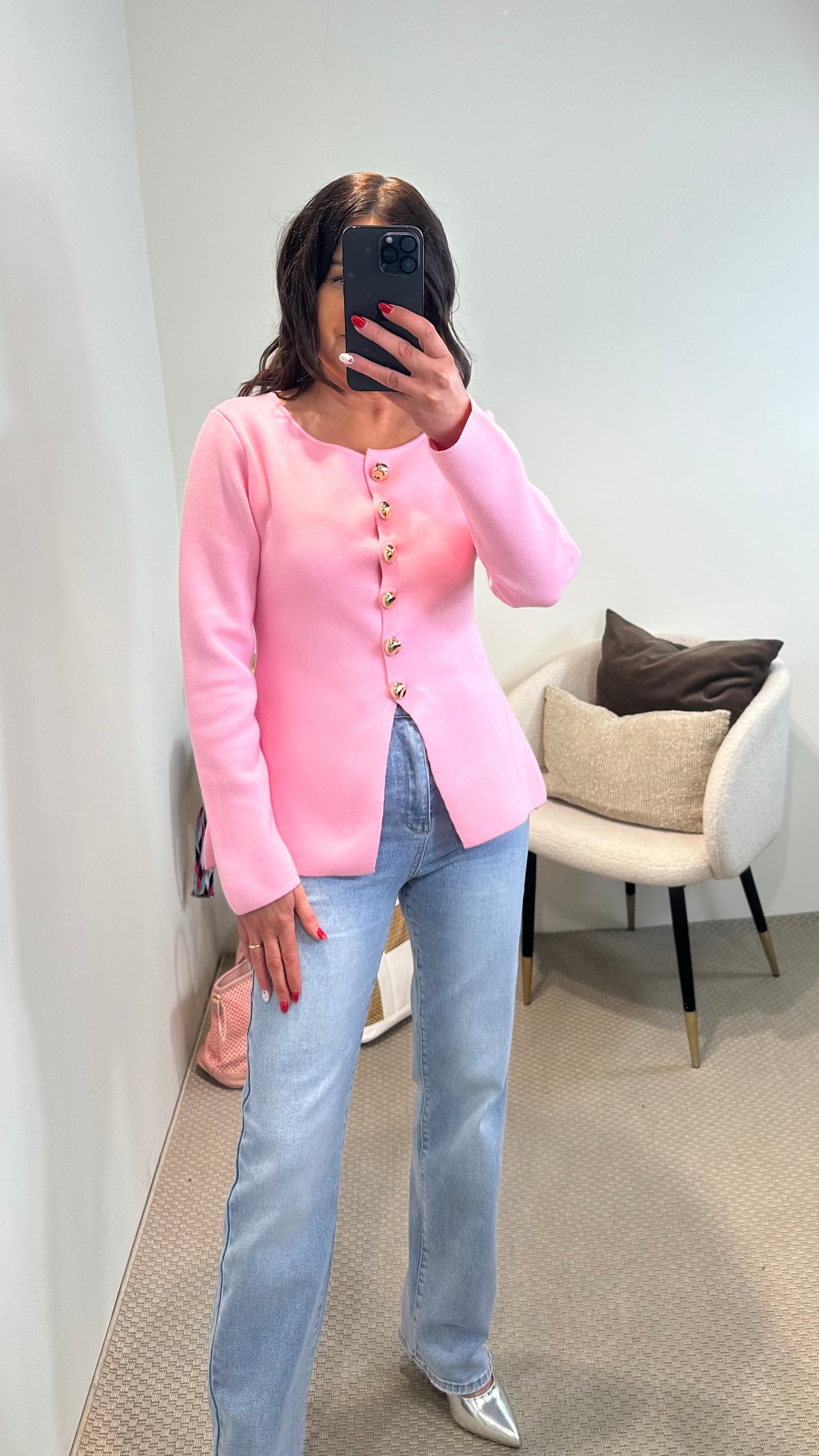 Baby Pink Cardigan