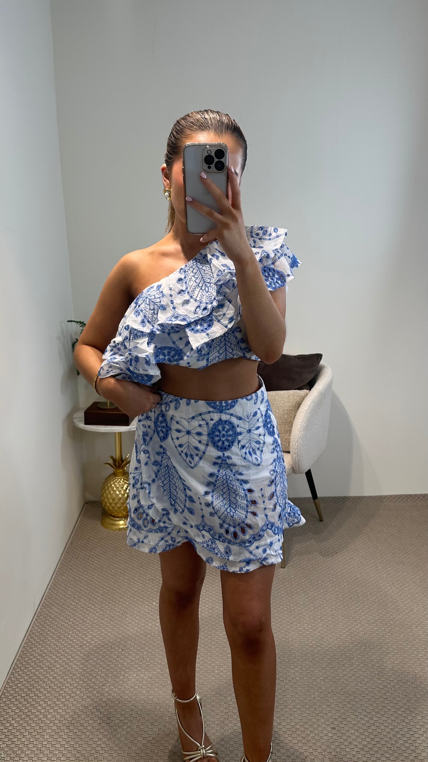Blue Crochet Co-Ord