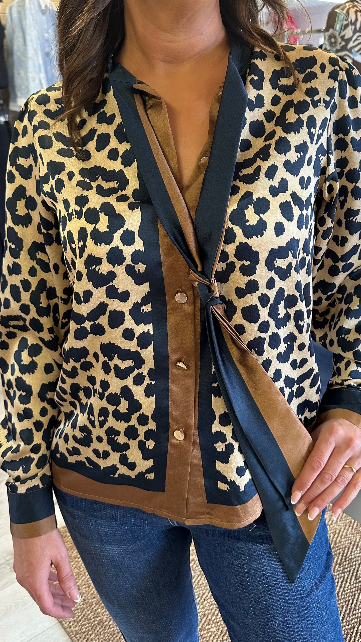Leopard Print Blouse