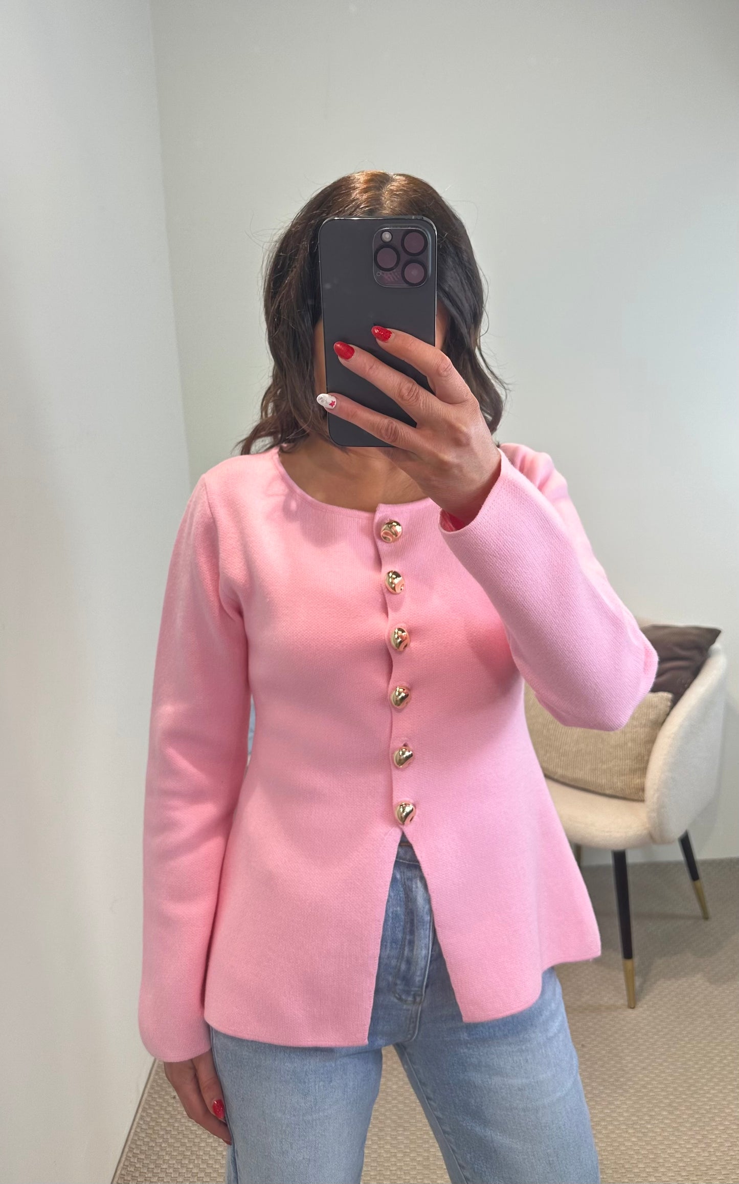 Baby Pink Cardigan