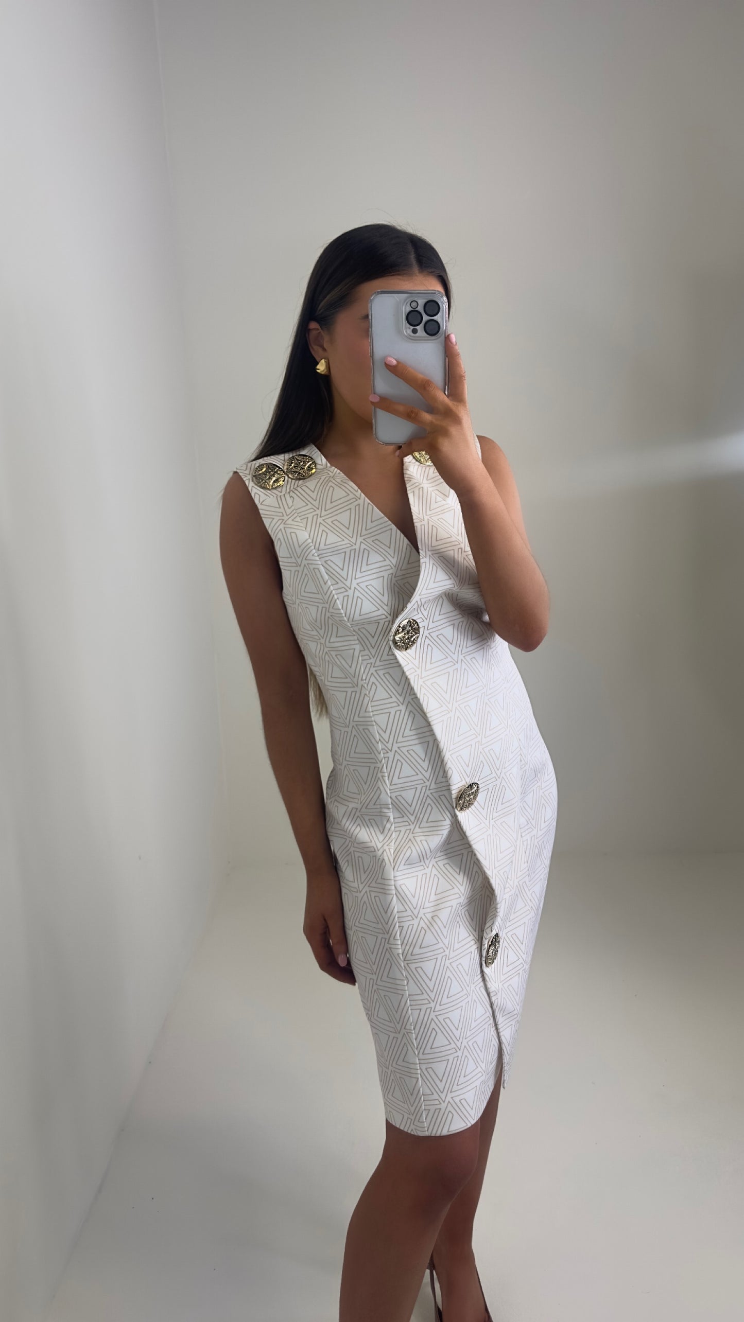 Amore Pattern Mini Dress