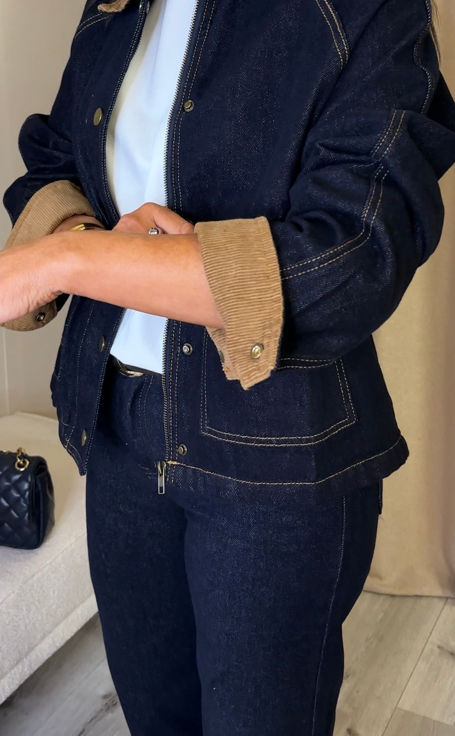 Dark Denim Barn Jacket