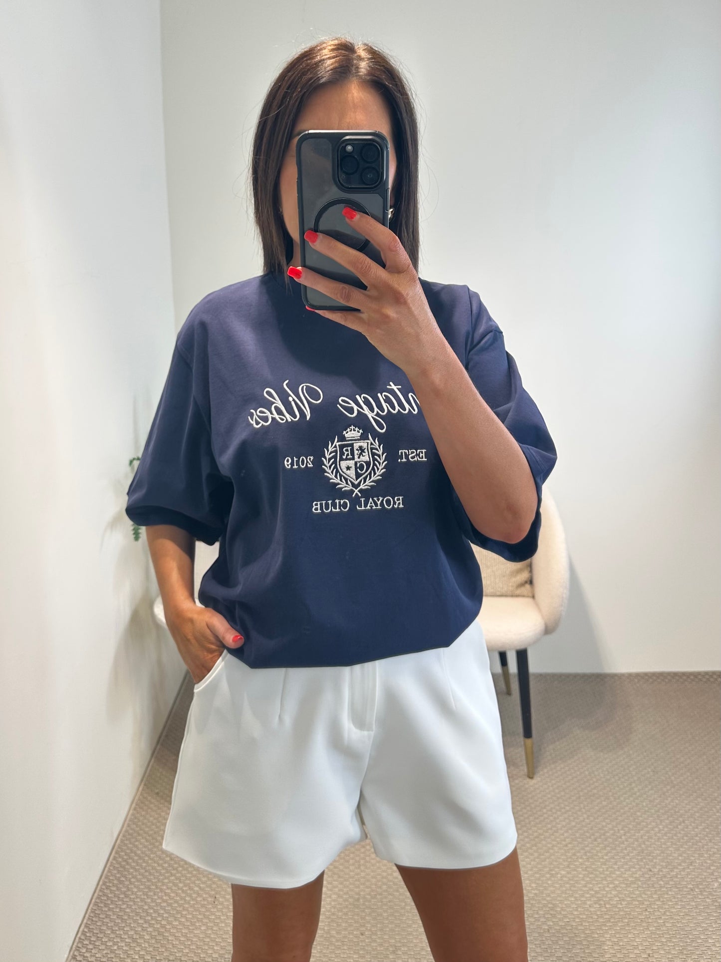 Navy Oversized T-Shirt