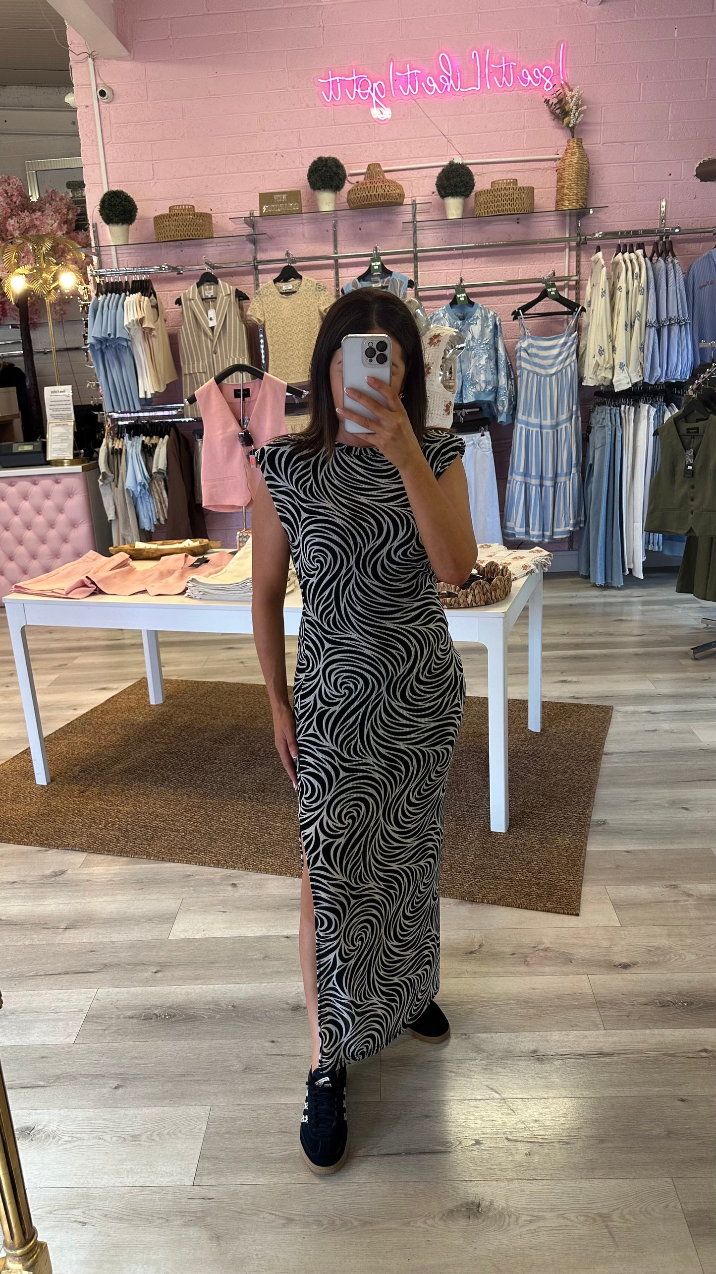 Black Abstract Dress
