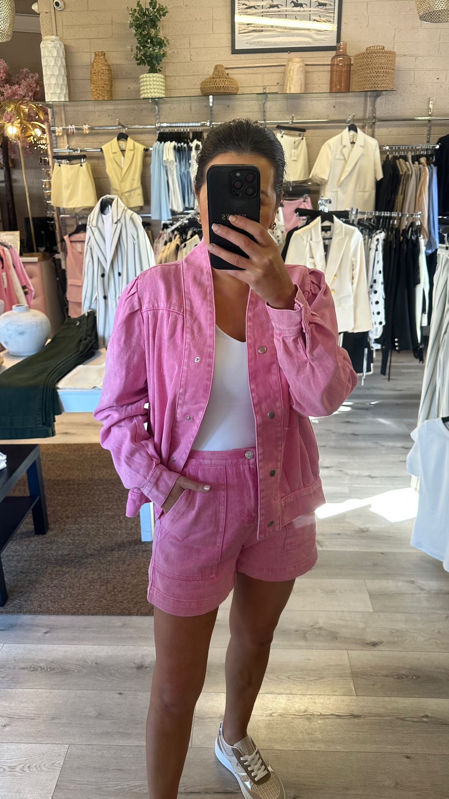 Pink Denim Jacket