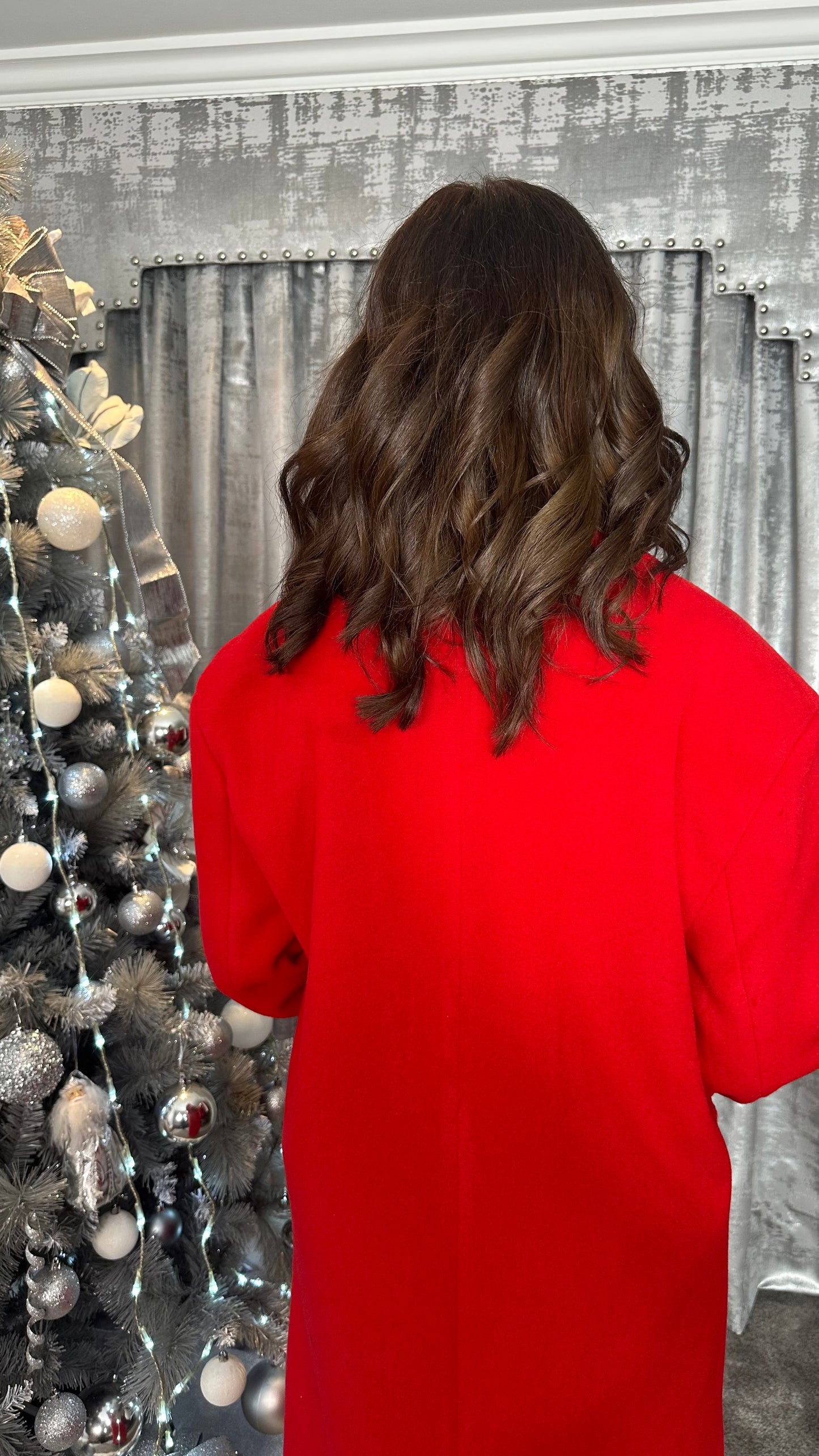 Red Double Breasted Coat