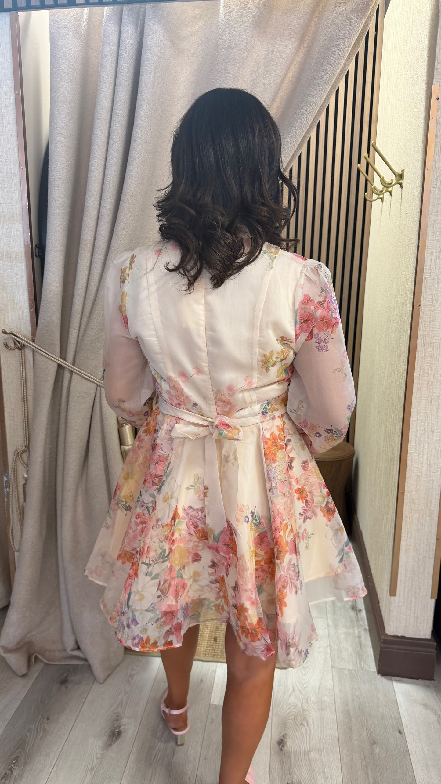 Zita Floral Belted Mini Dress