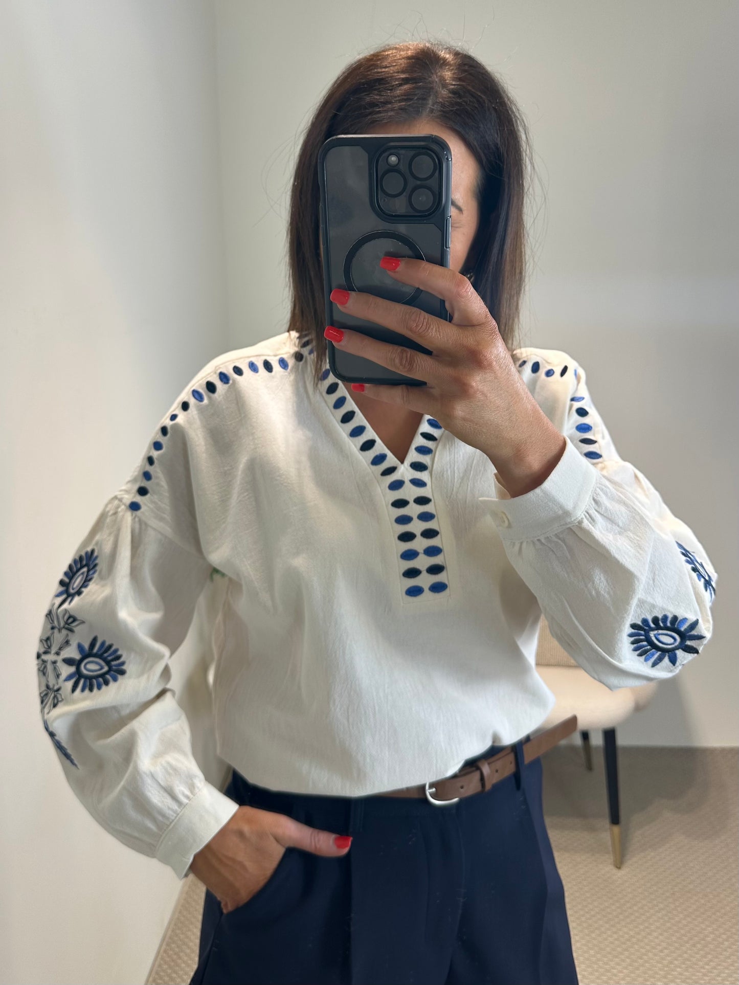 Linen Blend Top