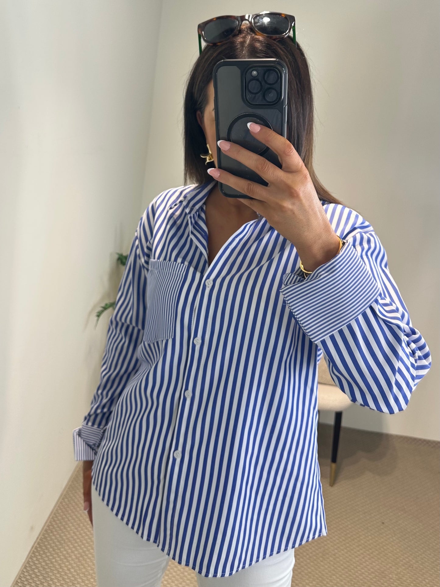 Blue Striped Shirt