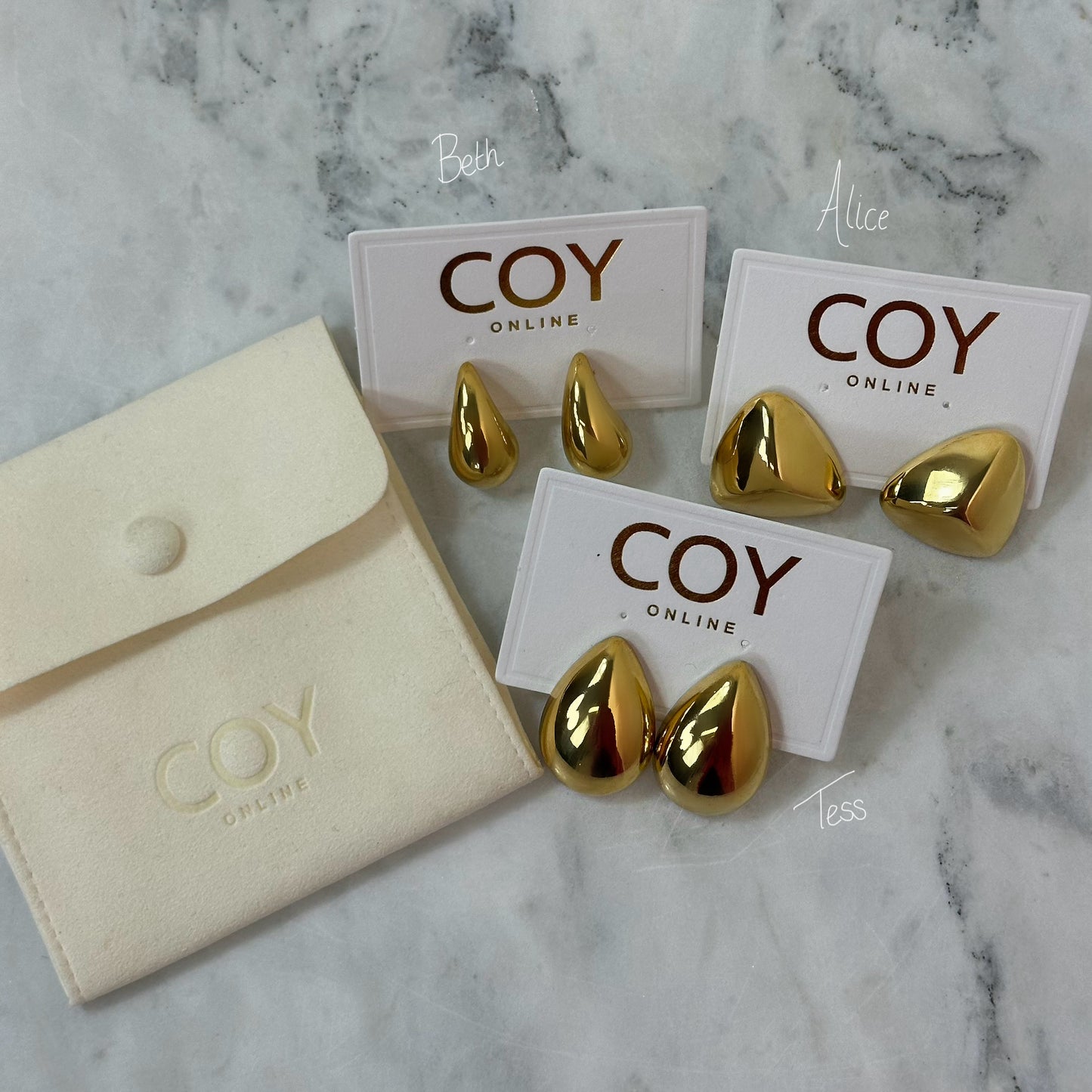 Alice-Gold Earrings