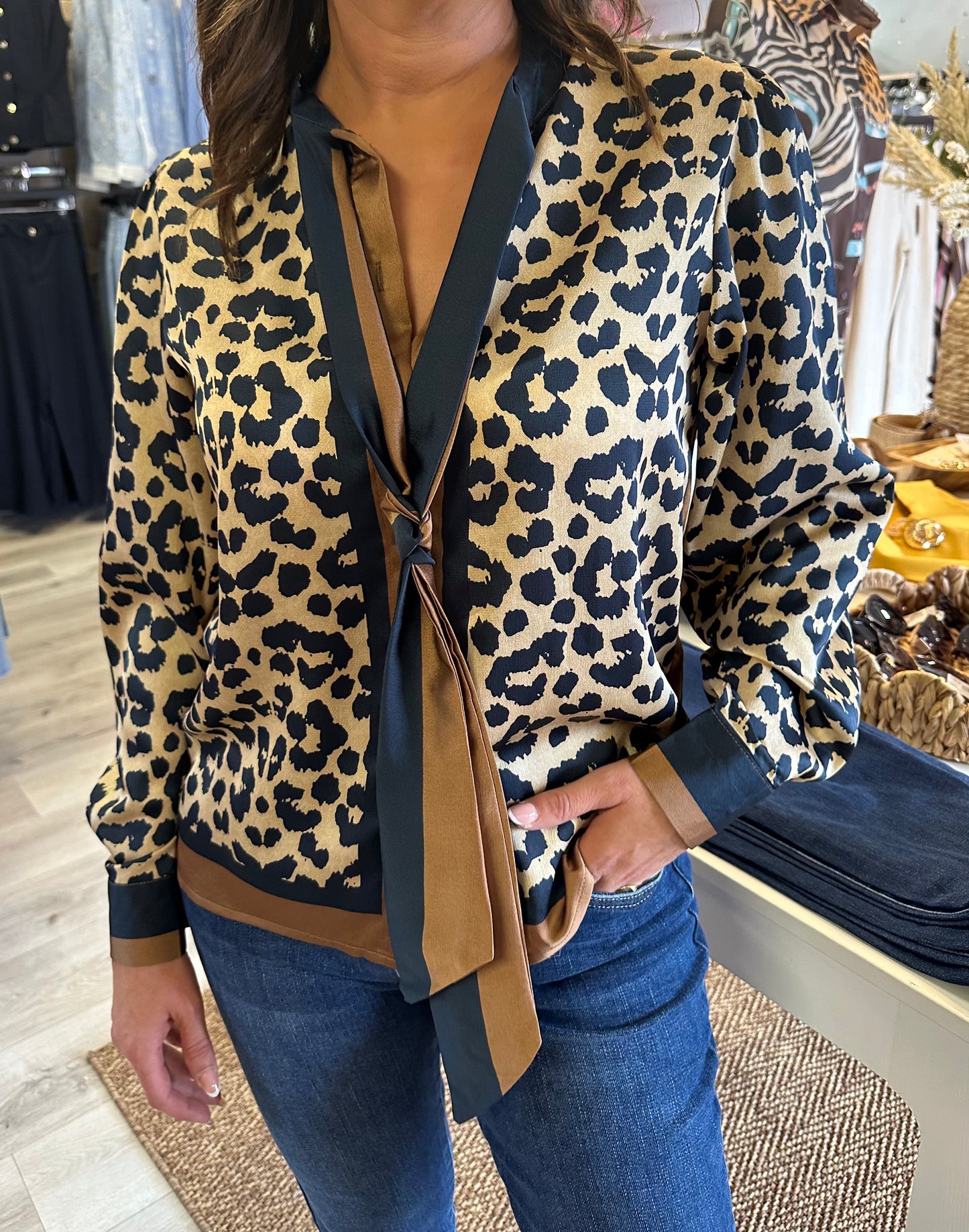 Leopard Print Blouse