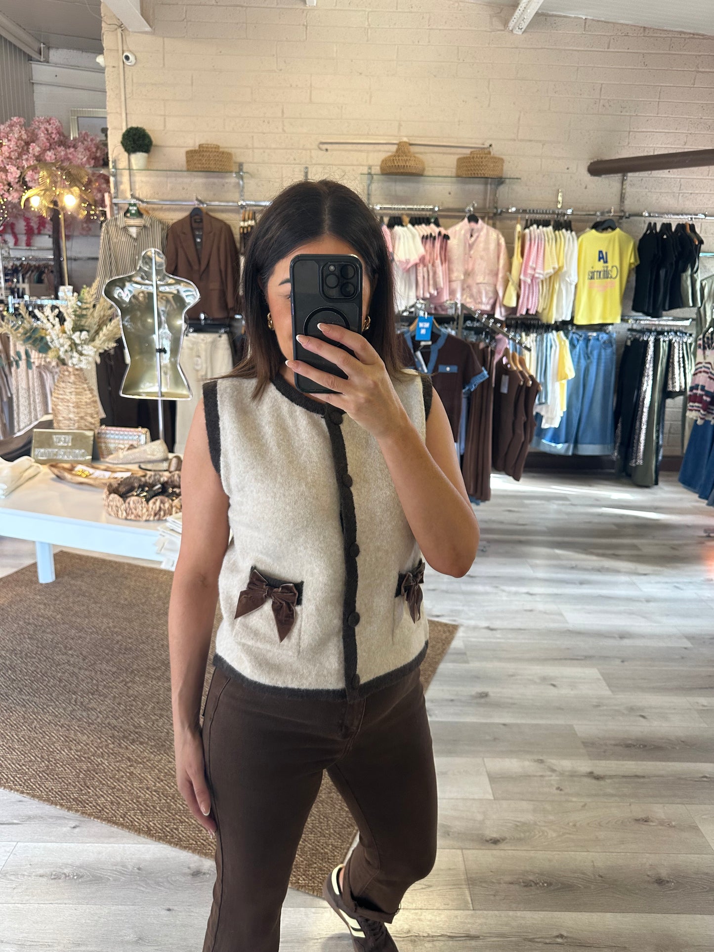 Brown & Oatmeal Gilet