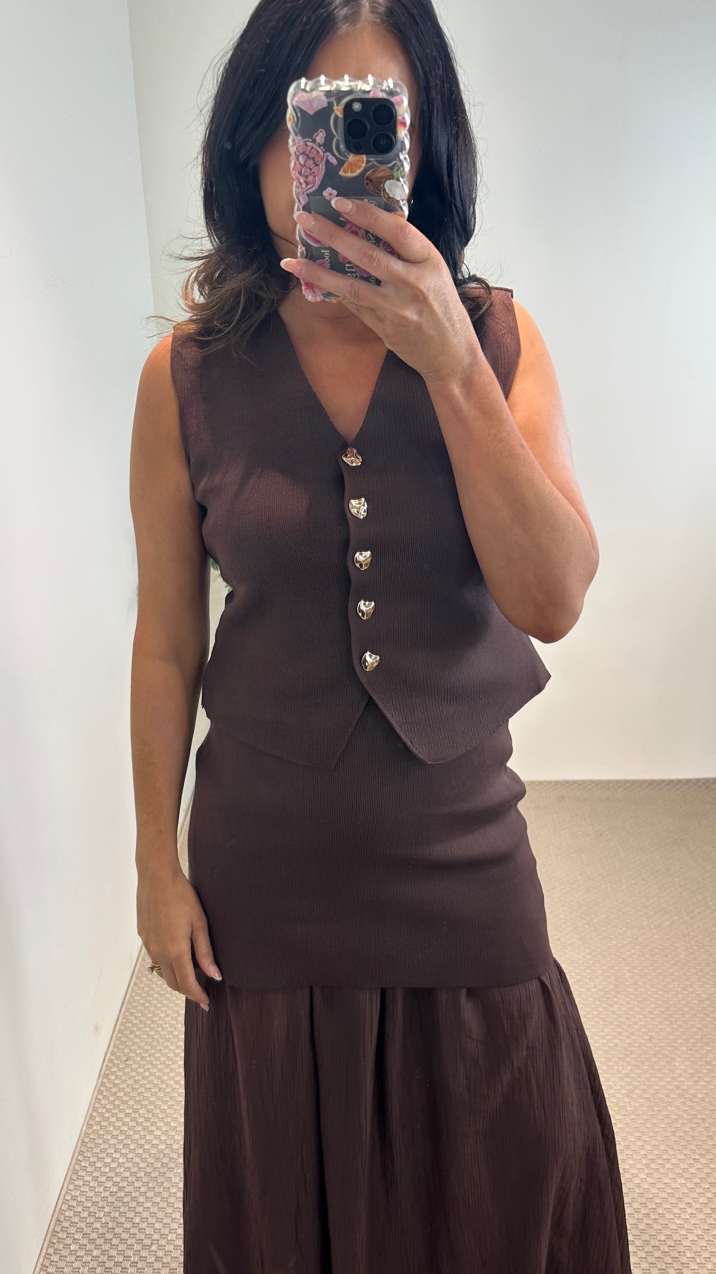 Margot Brown Waistcoat
