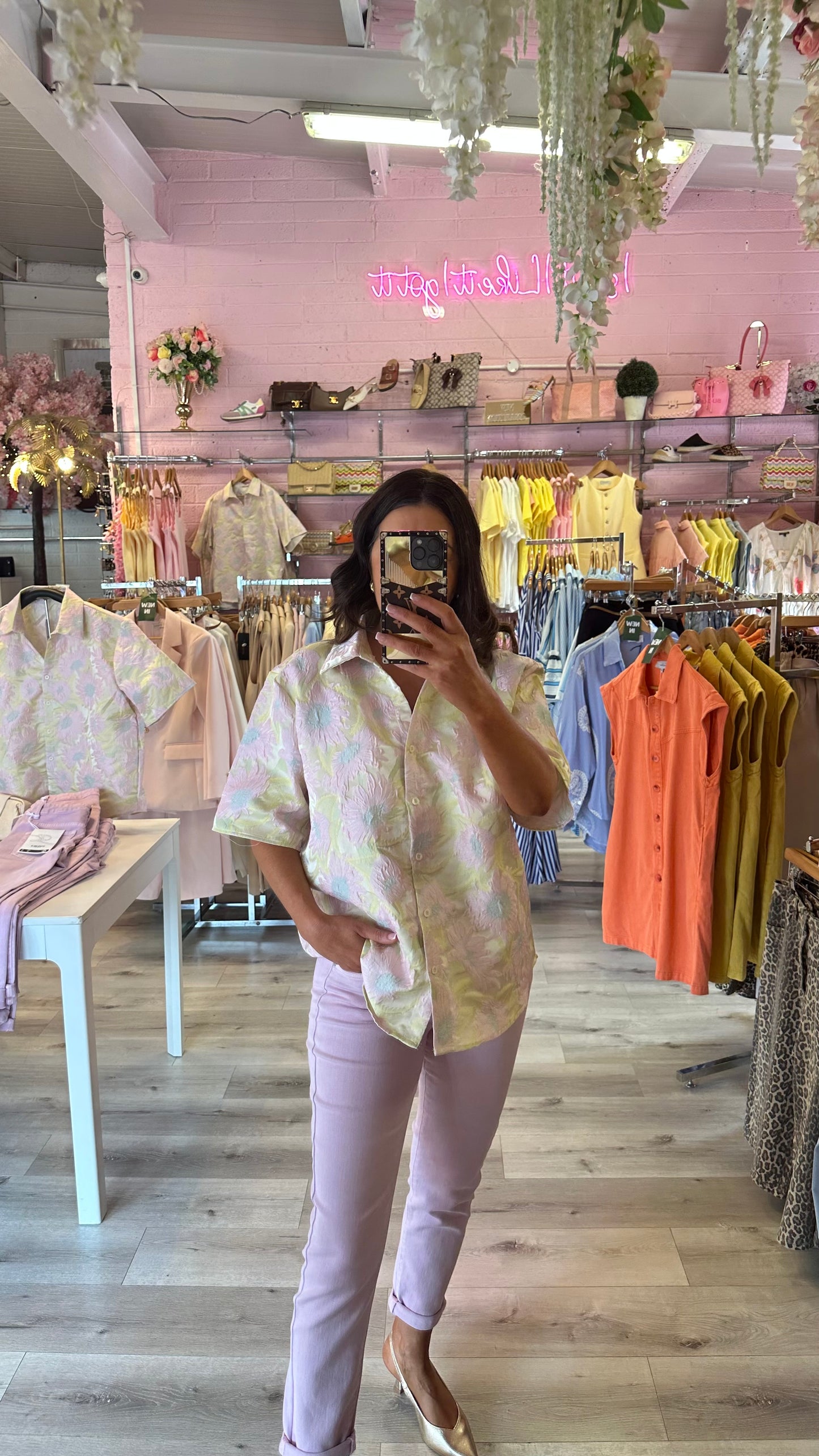 Pattern Oversized Shirt