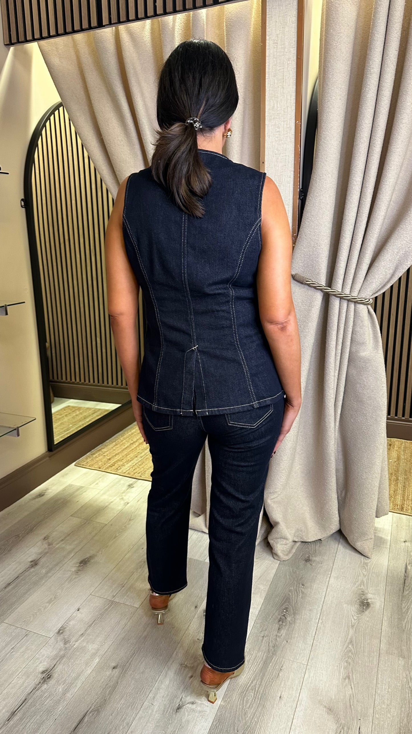 Dark Denim Mom Jeans