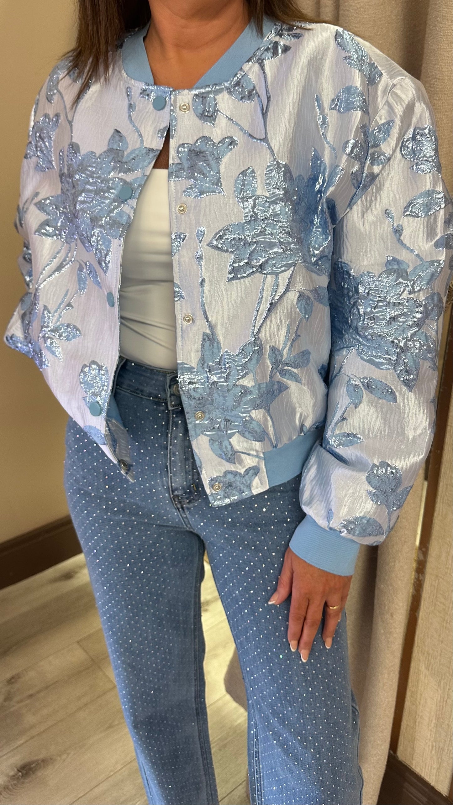 Blue Bomber Jacket