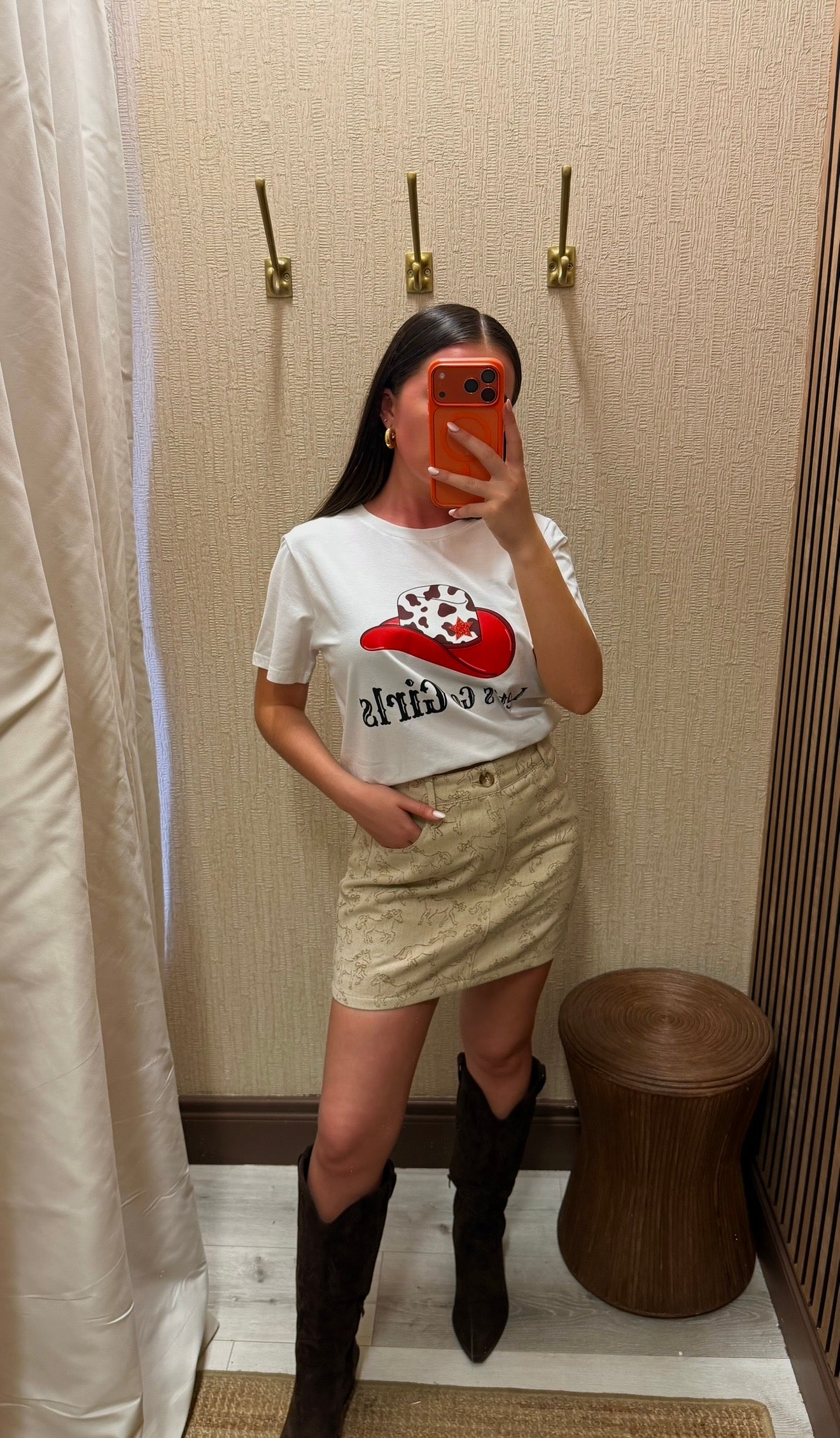 Cowboy T-Shirt-Red