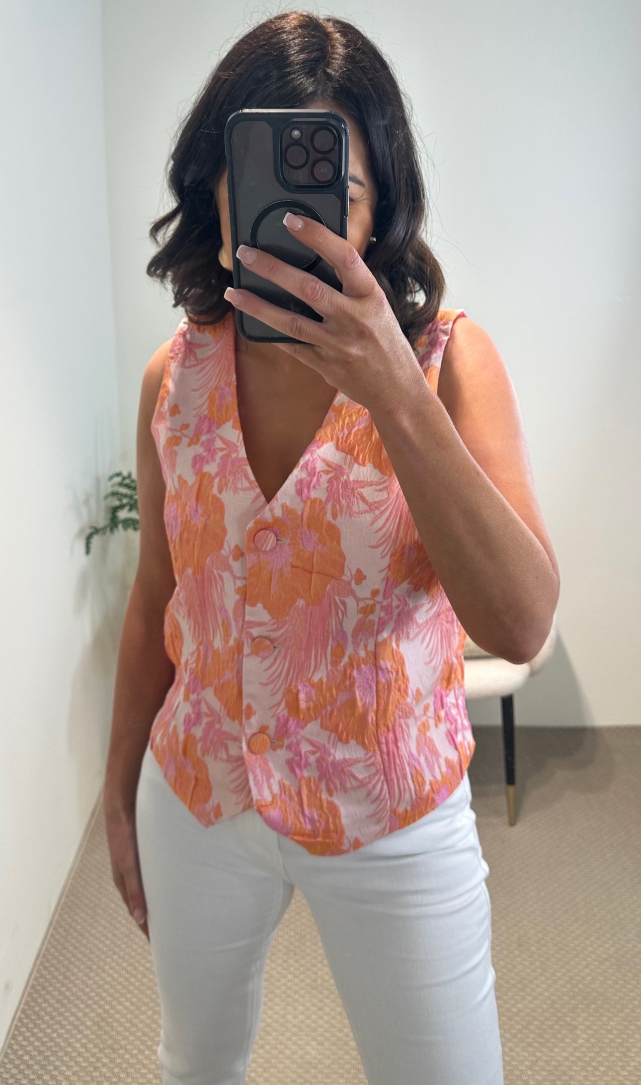 Pink & Orange Waistcoat