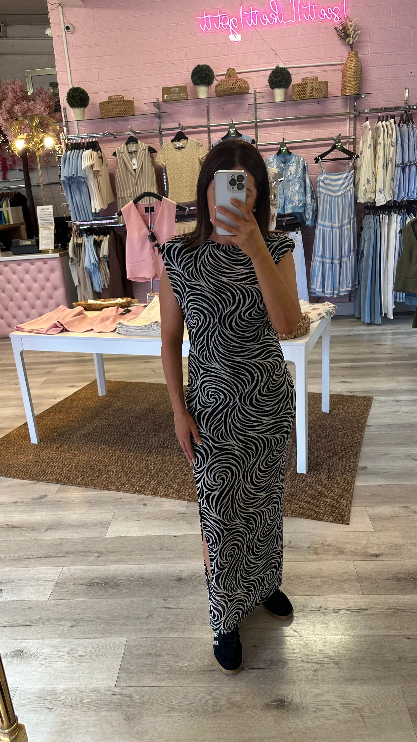 Black Abstract Dress