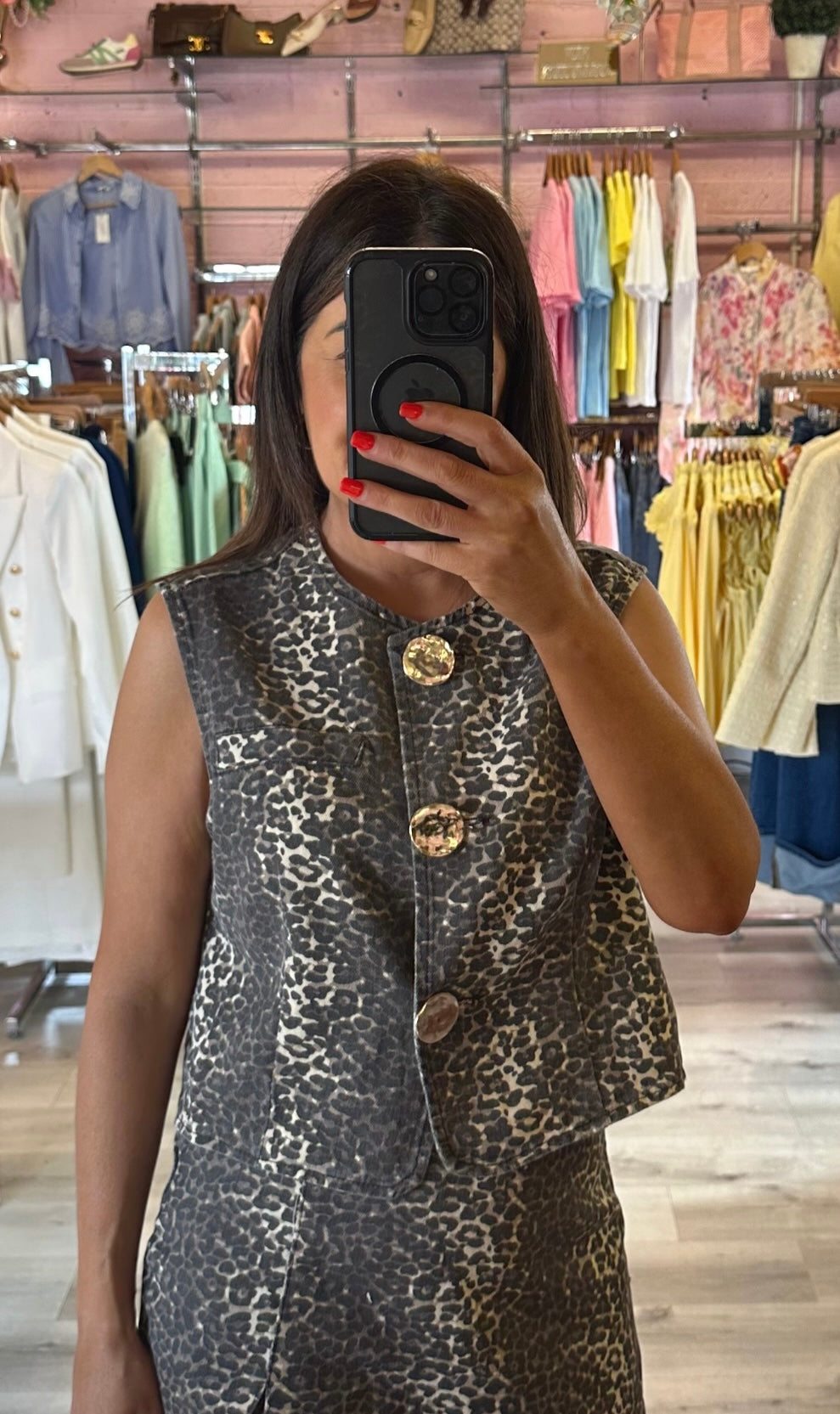 Leopard Print Waistcoat