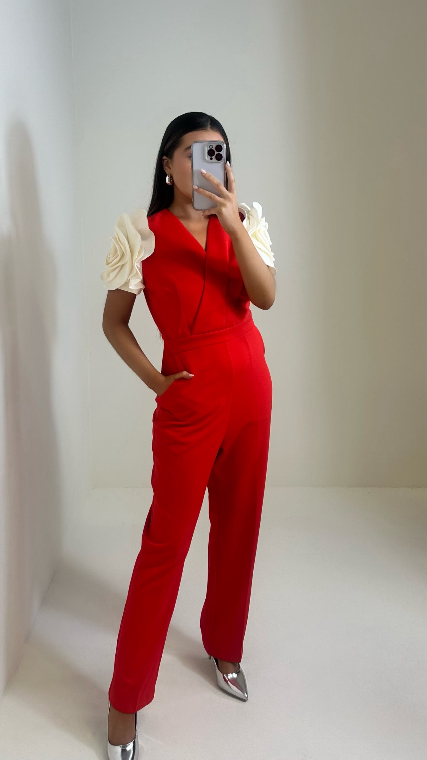 Red Rose Jumpsuit