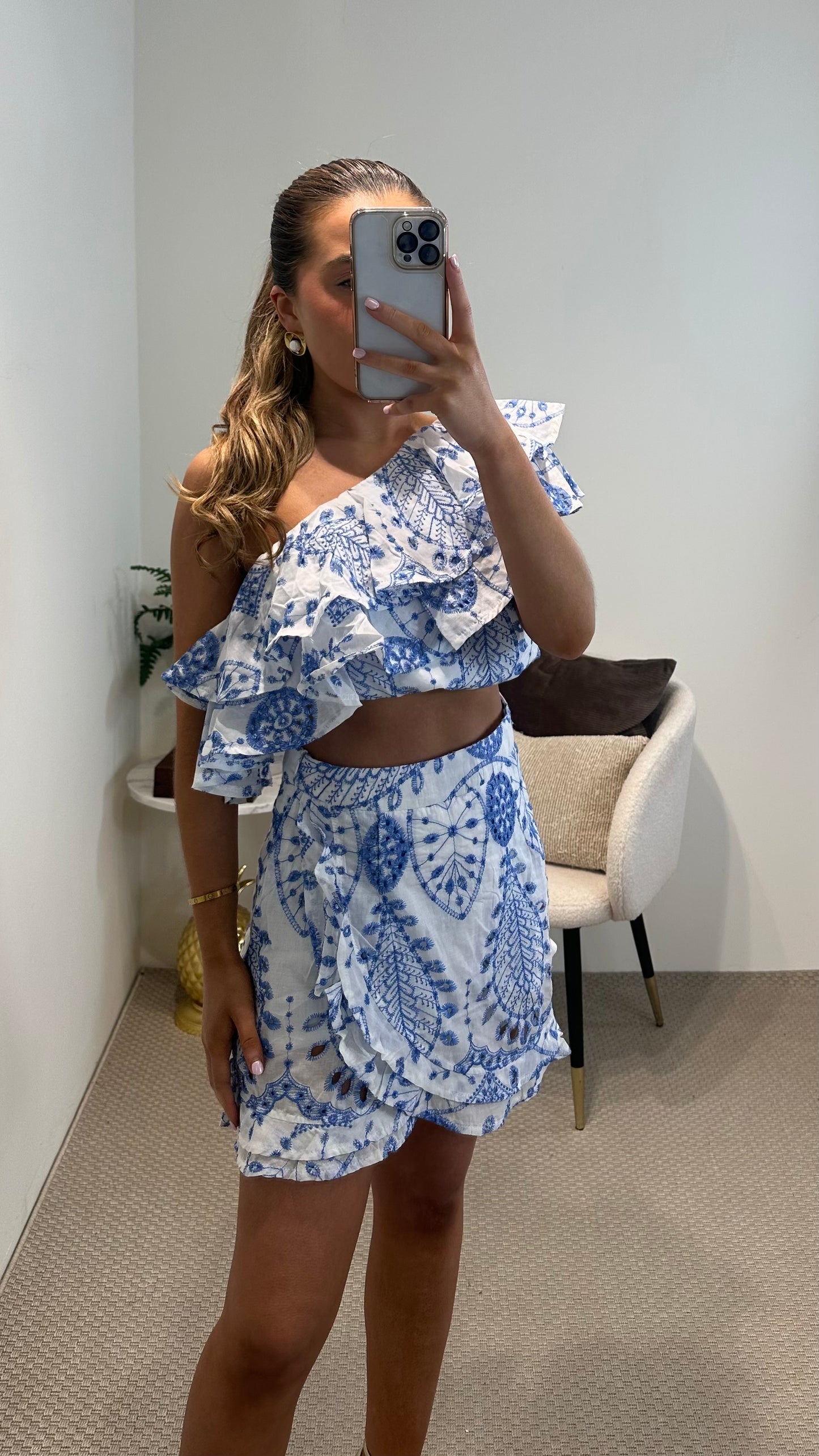 Blue Crochet Co-Ord