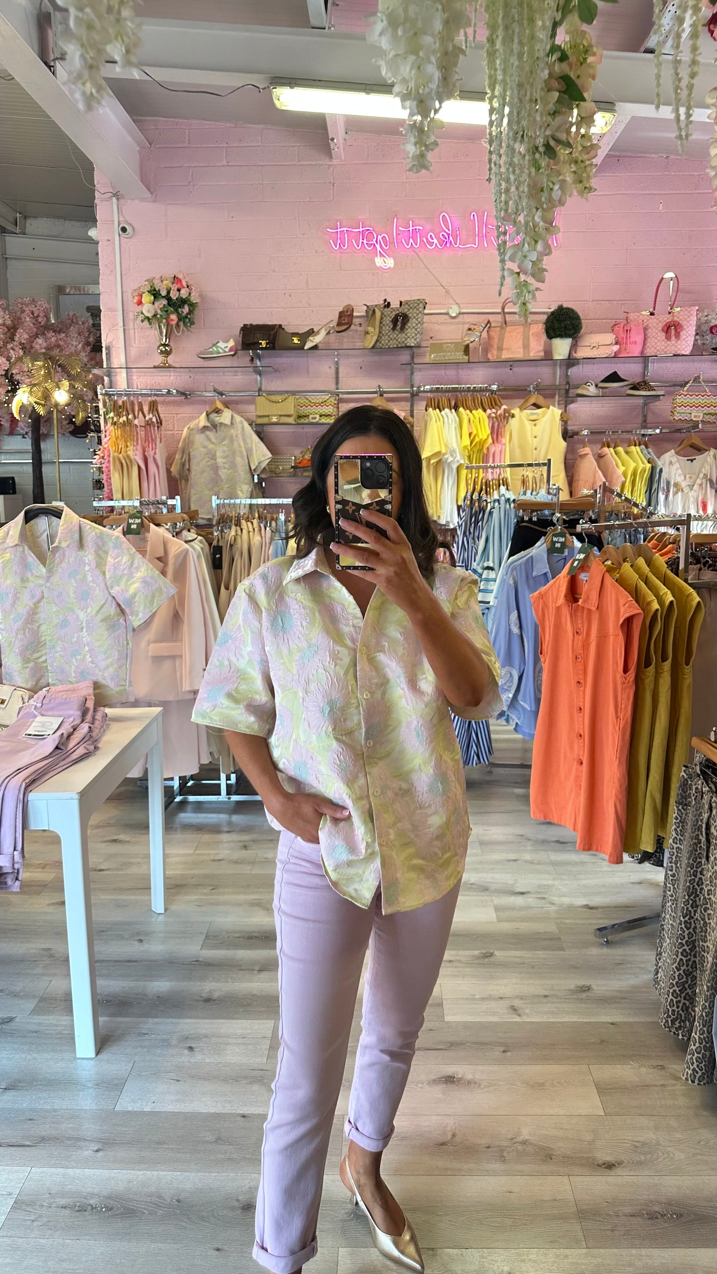 Pattern Oversized Shirt