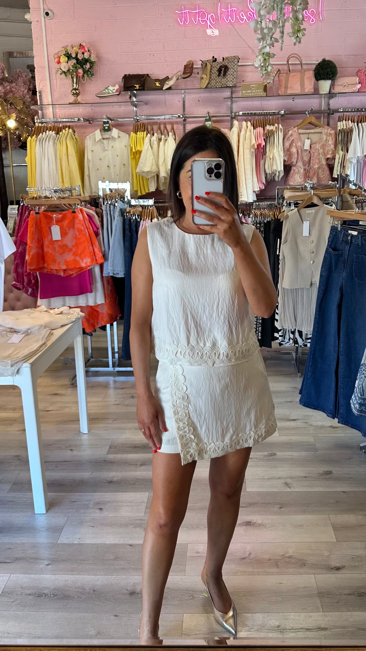 Cream Linen Blend Co-Ord