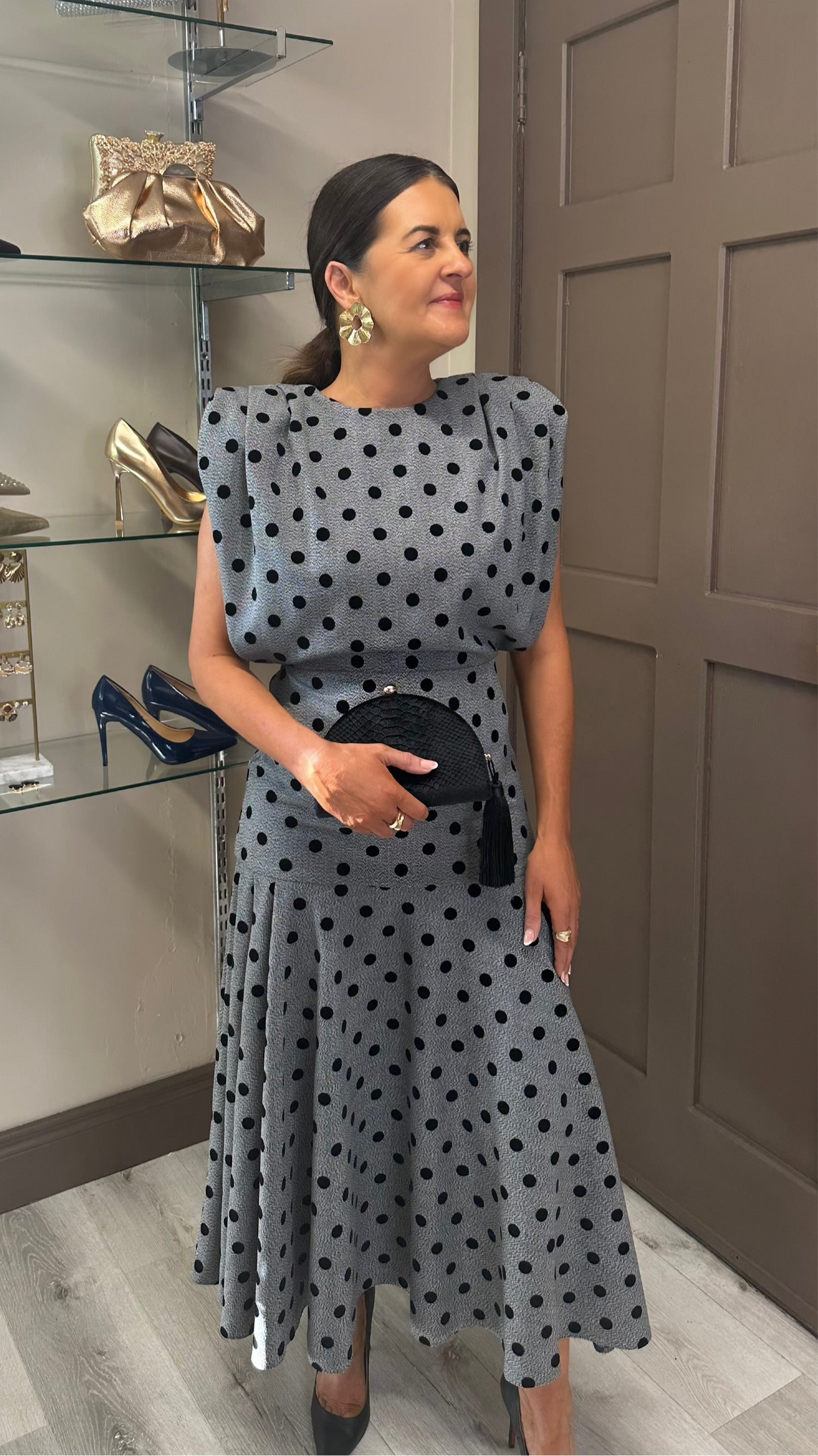 Valentina Polka Dot Dress