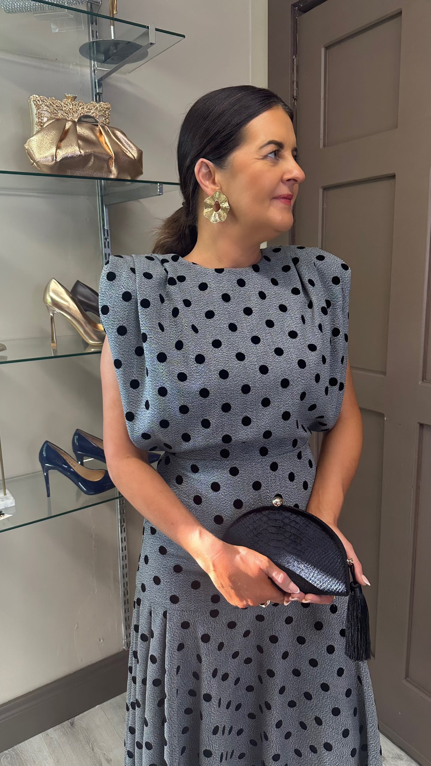 Valentina Polka Dot Dress