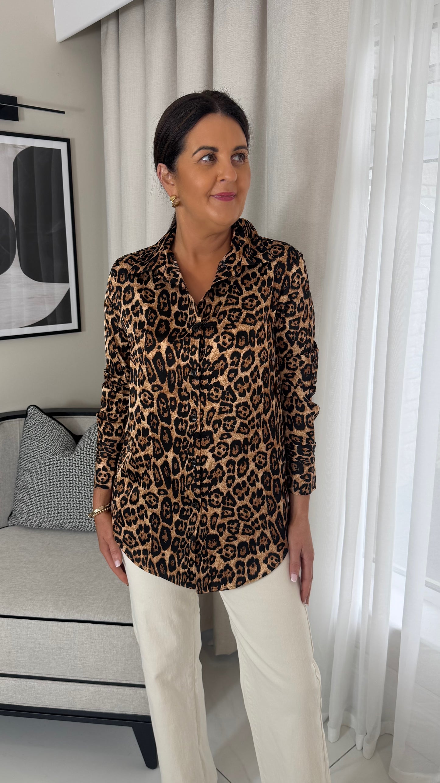 Leopard Print Blouse