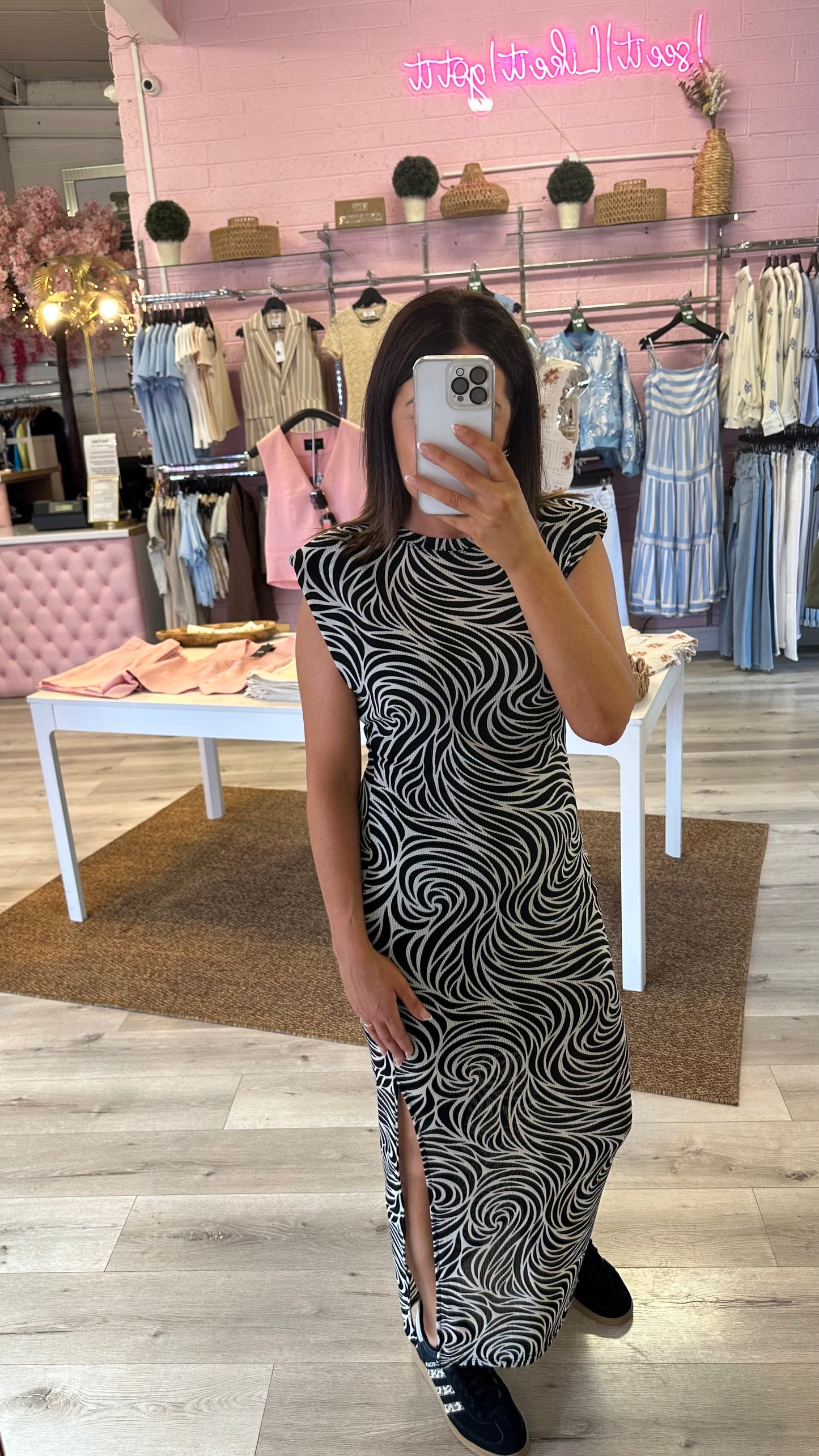 Black Abstract Dress