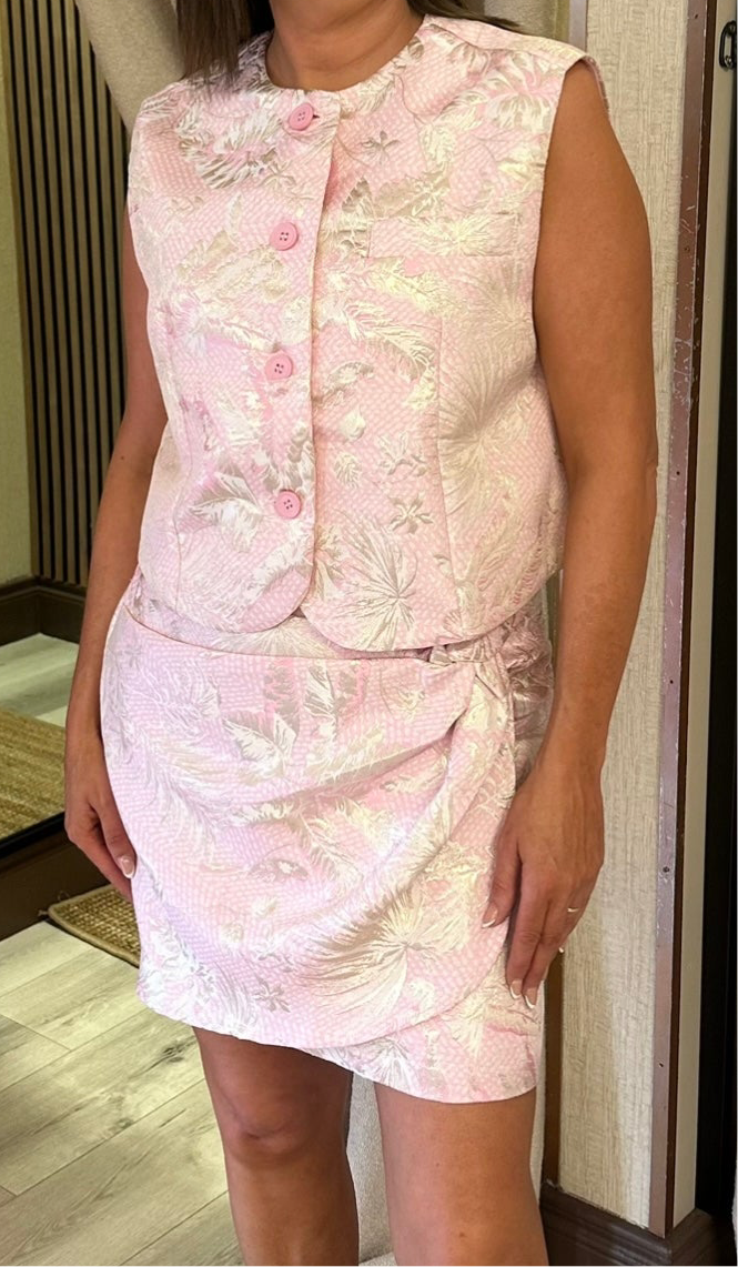 Pink & Gold Waistcoat