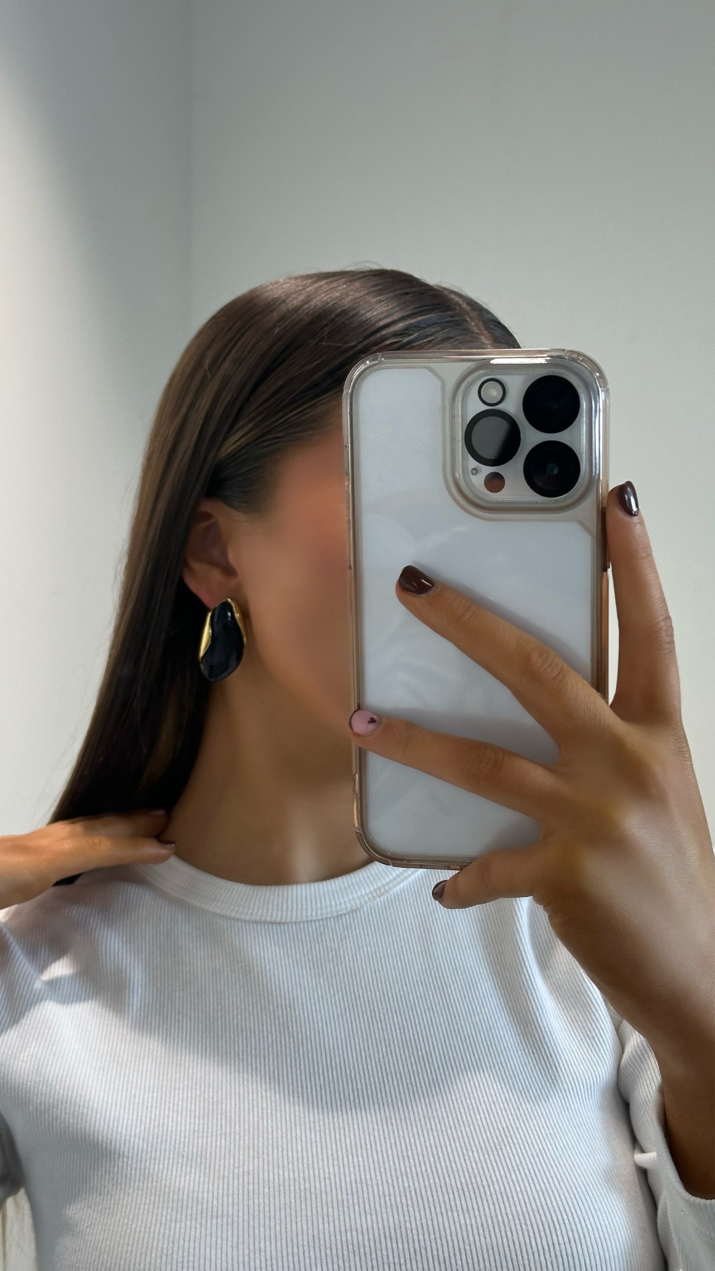 Amara-Black & Gold Earrings