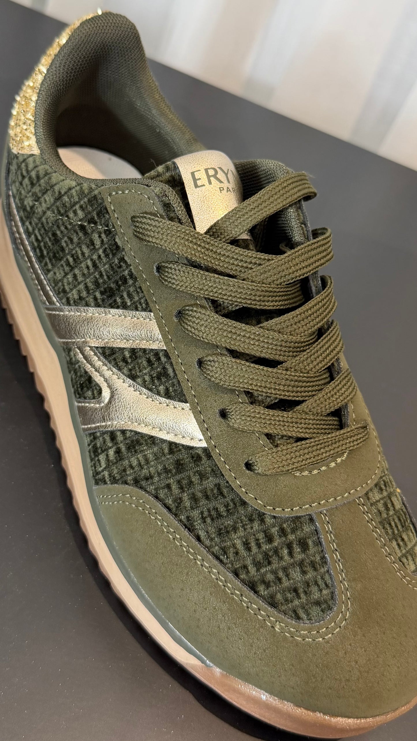 Khaki Green Trainers