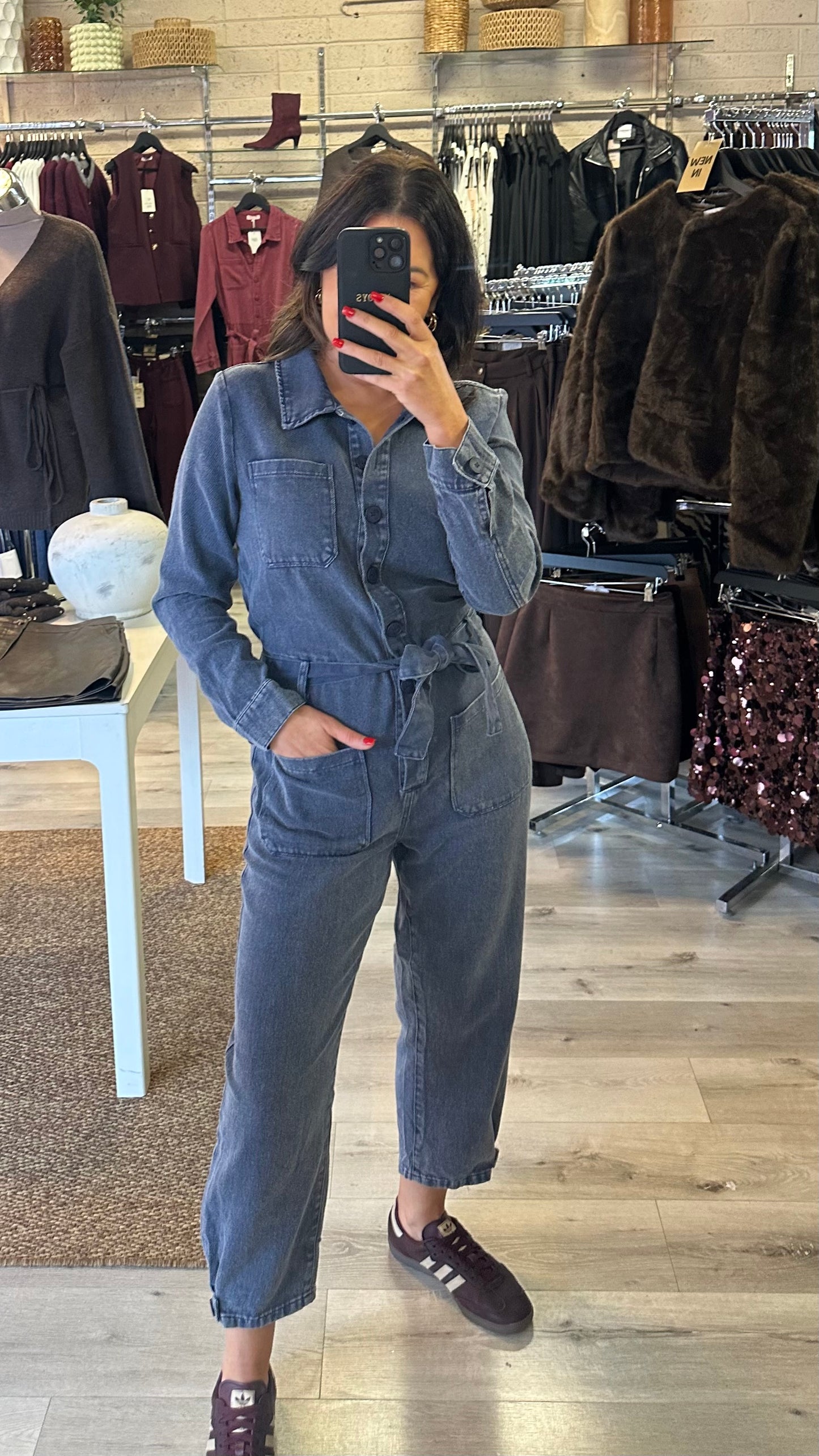 Blue Denim Jumpsuit