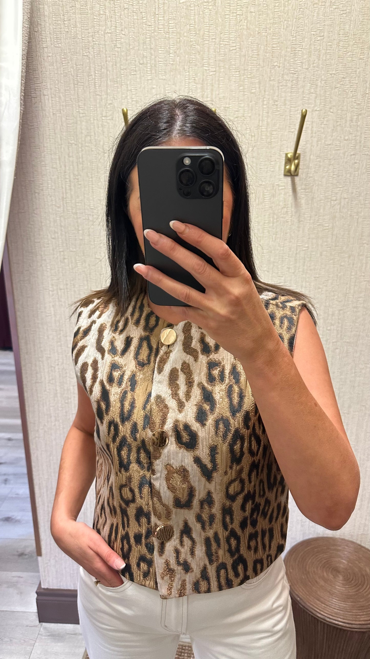 Leopard Golden Waistcoat