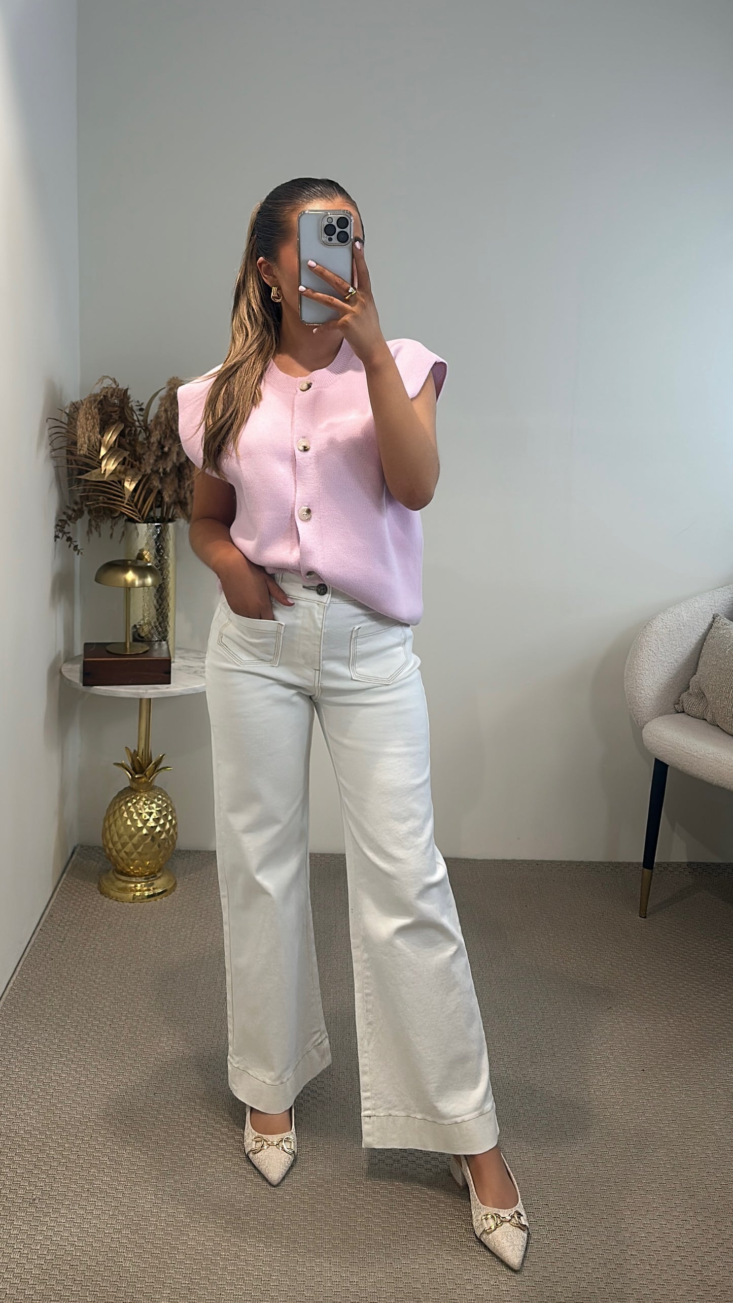 Off-White Petite Wide-leg Jeans