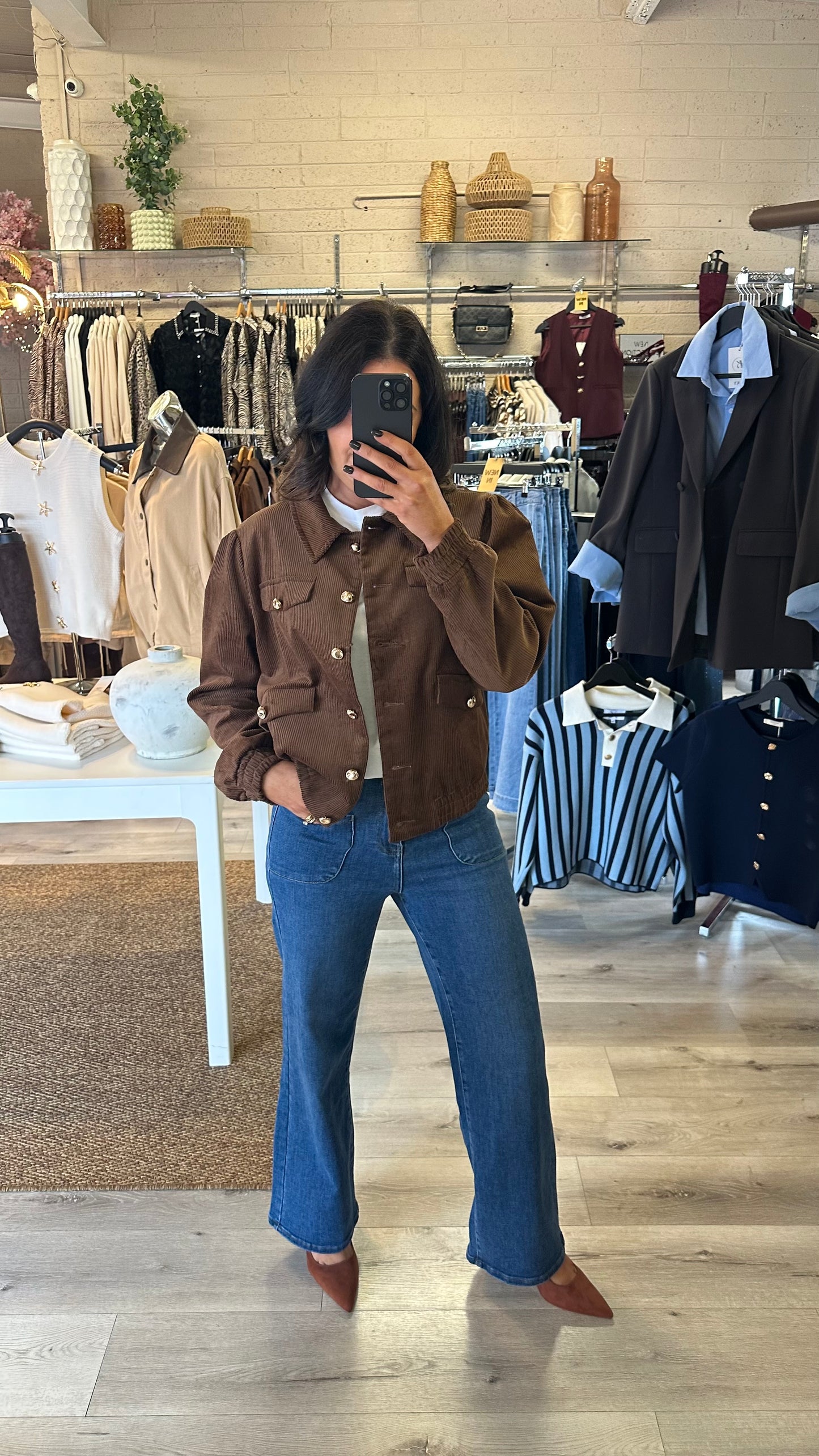 Chocolate Brown Corduroy Jacket