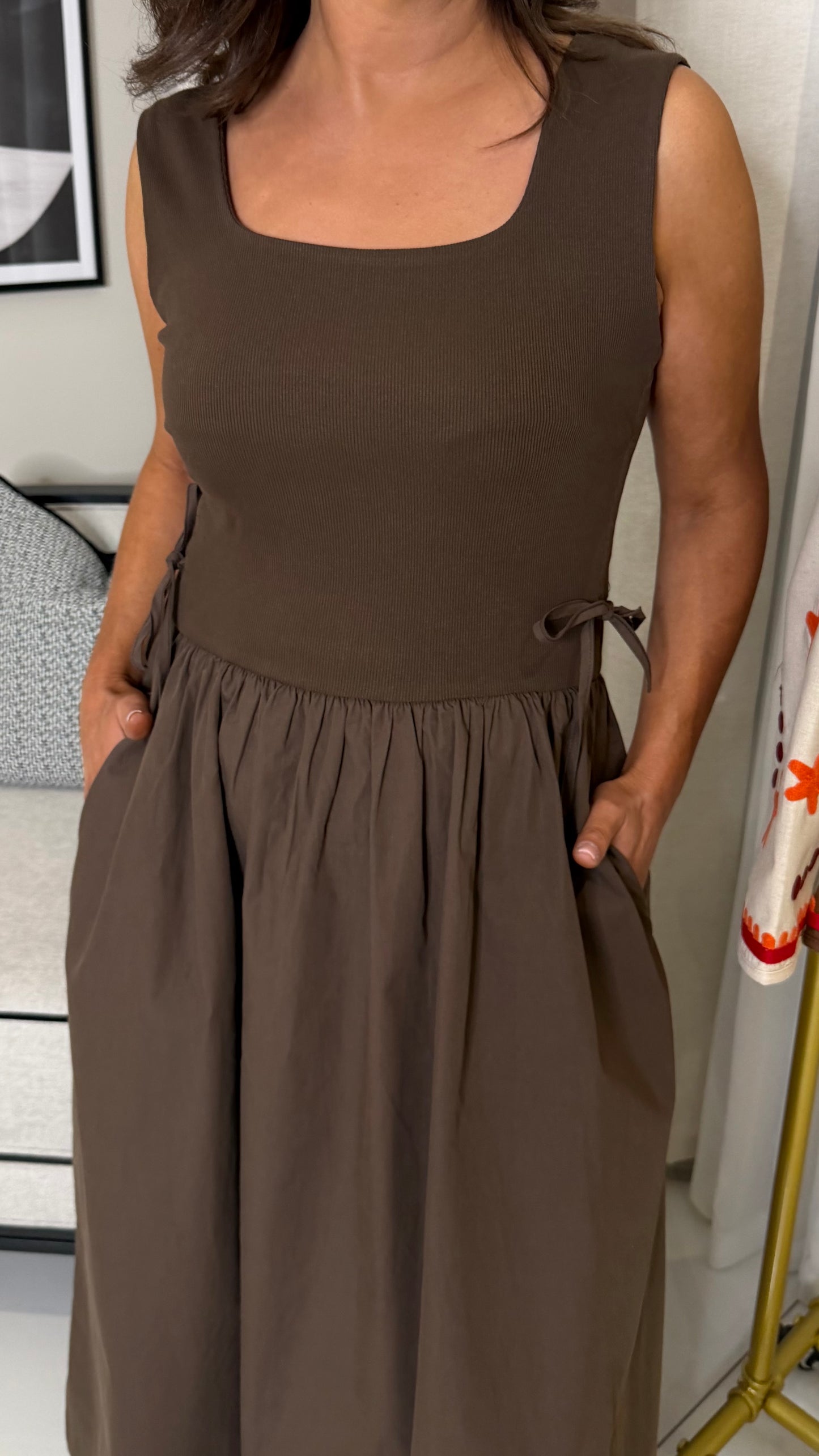 Harriet Brown Elasticated Dress