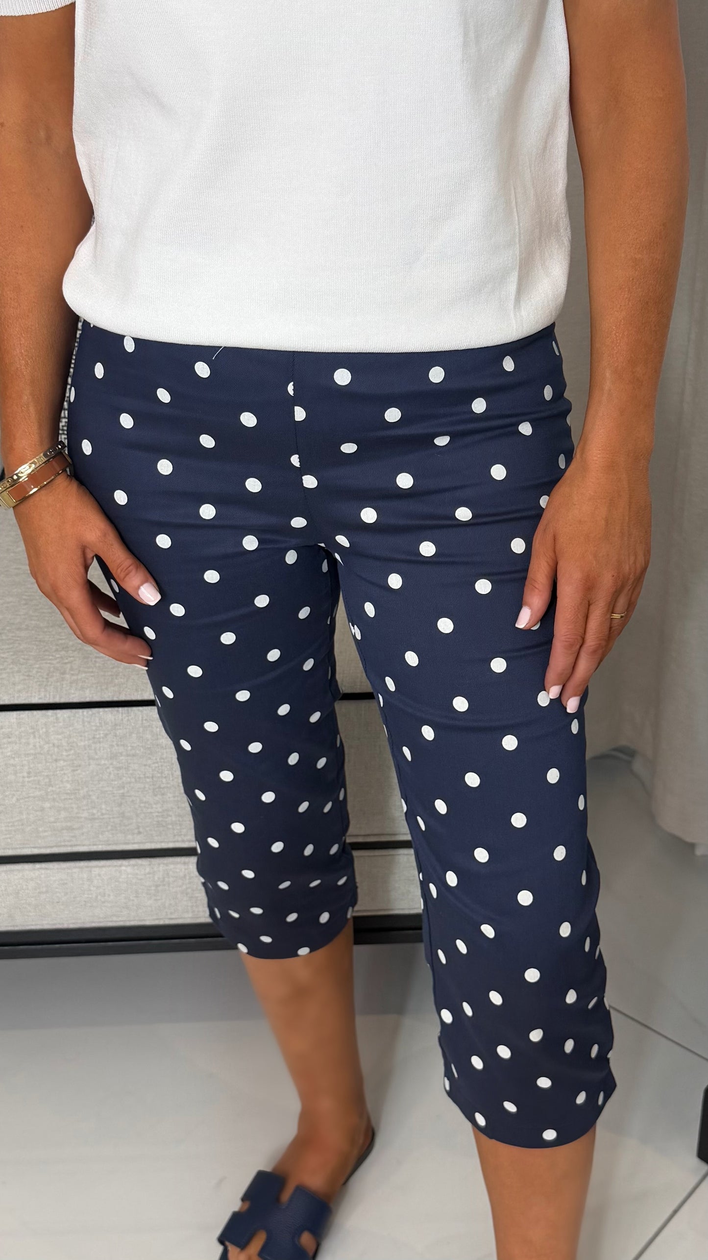 Polka Dot Capri Pants
