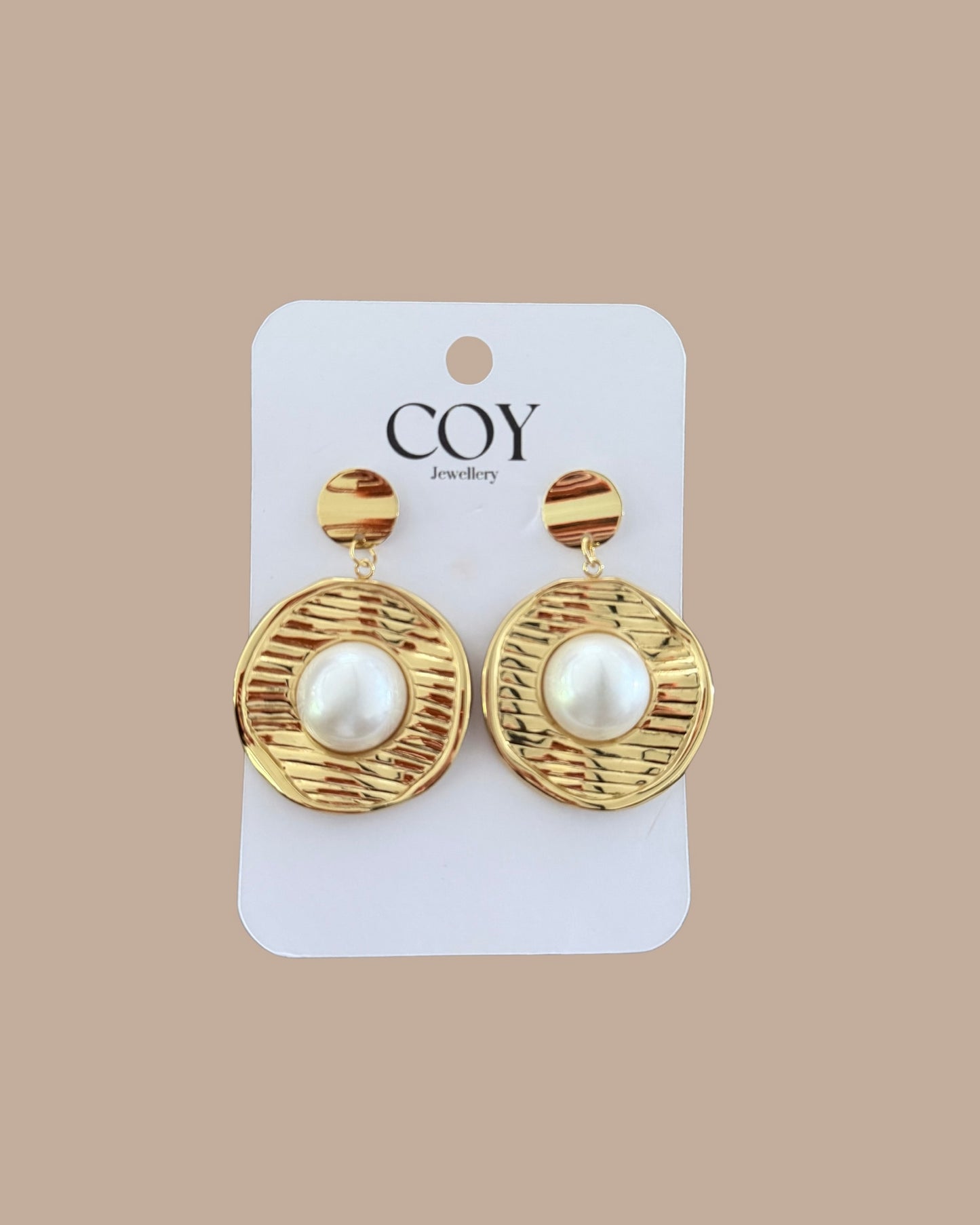 Lori Golden Pearl Earrings
