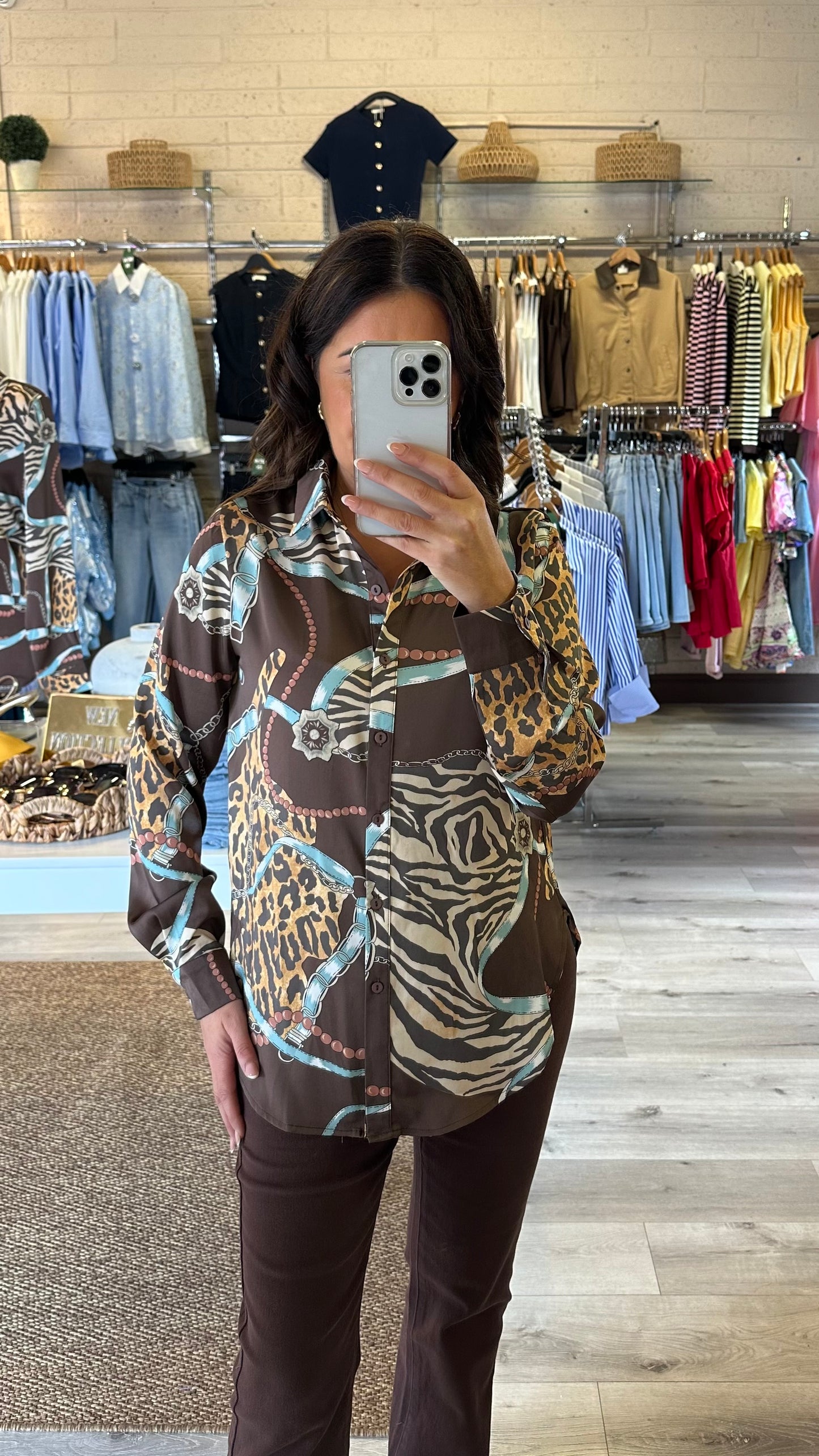 Animal Print Blouse