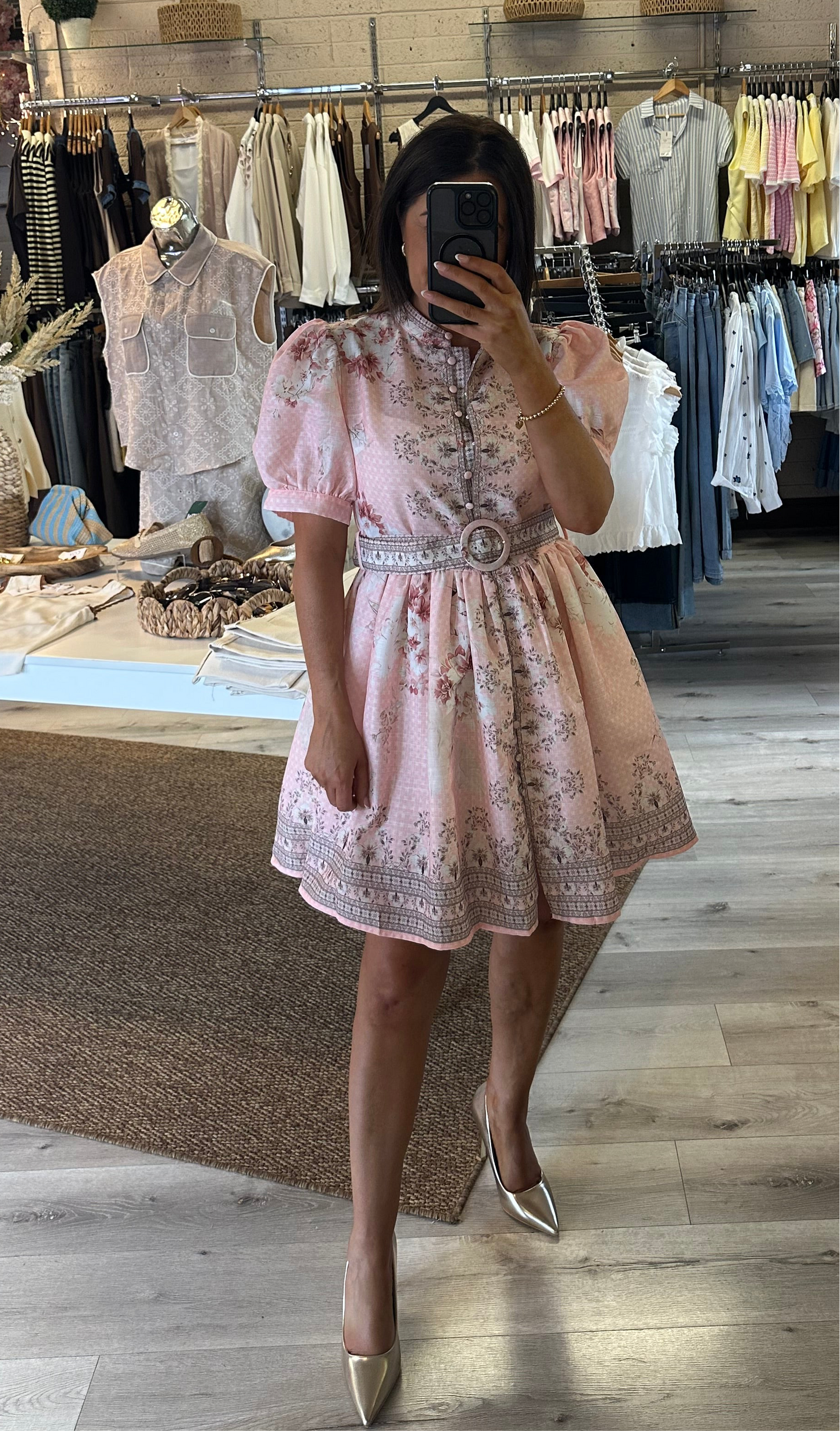Pink Floral Dress