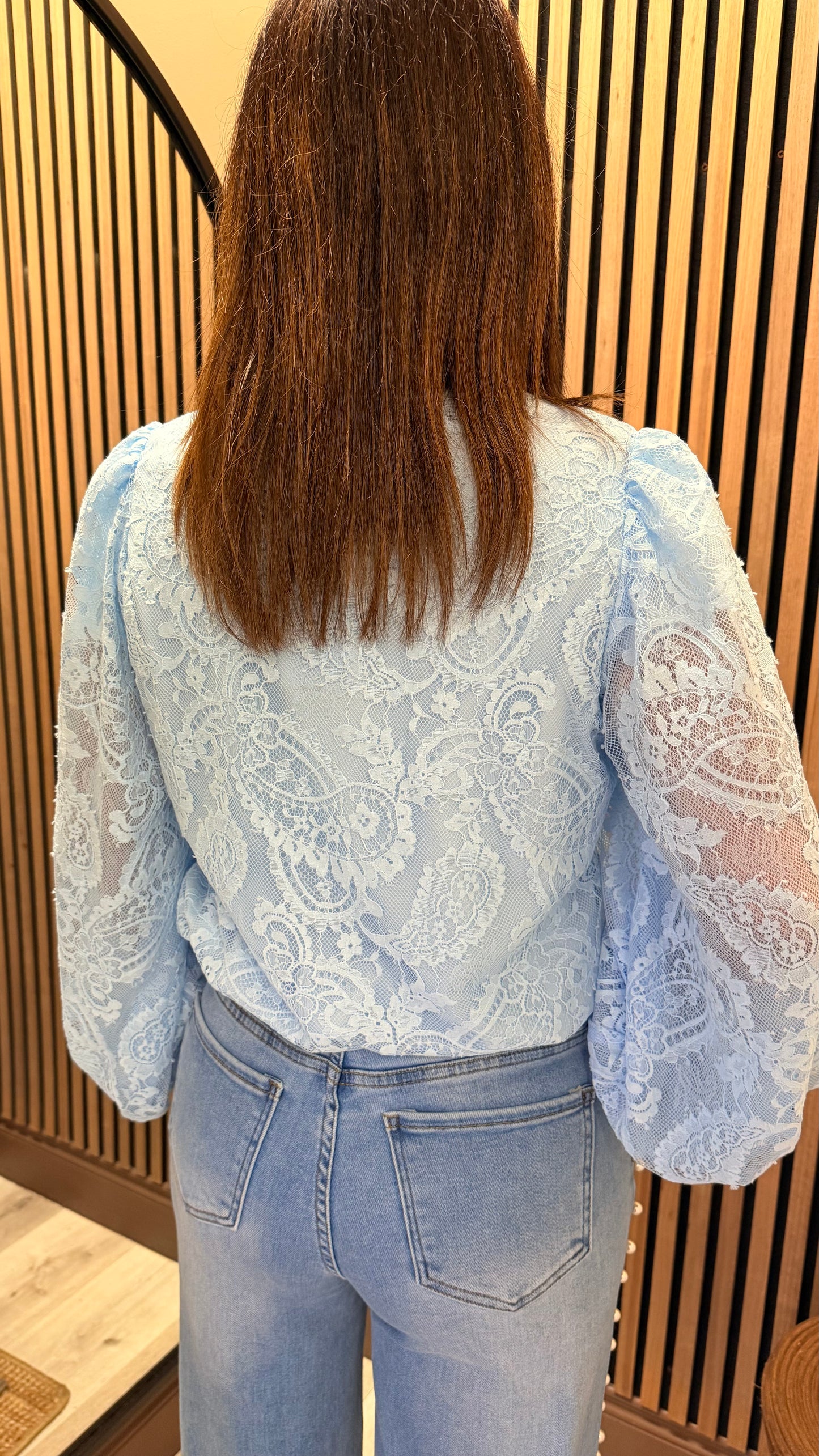Bow & Lace Detail Blouse